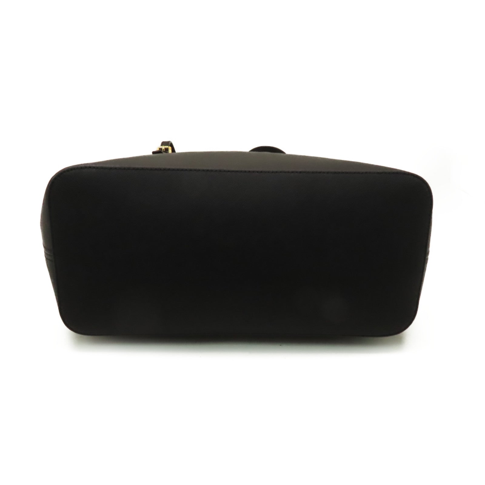 Michael Kors 牛皮皮革Tote Bag金扣肩背袋黑色