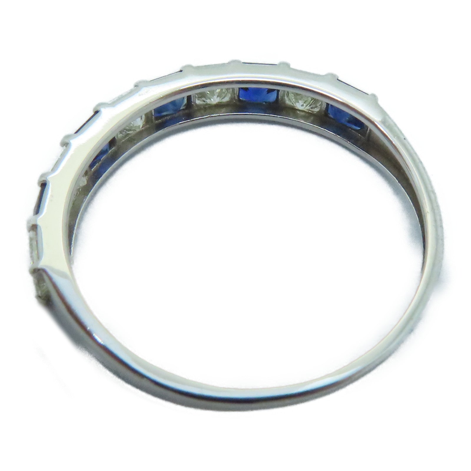 JEWELRY 【激減優惠】18K白金Sapphire Ring 0.50ct藍寶石/0.50ct鑽石戒指US#6