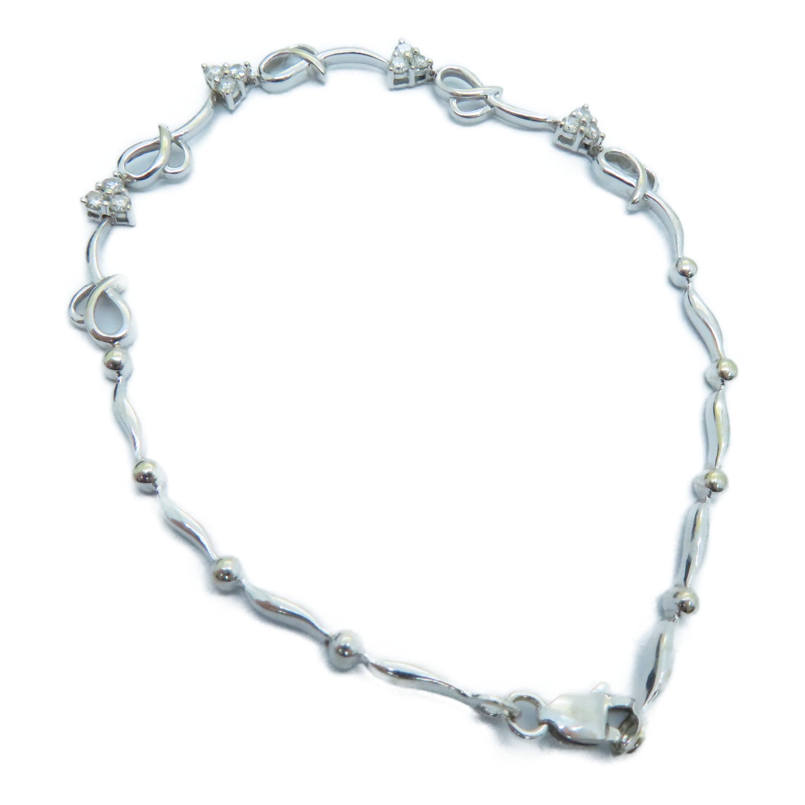 JEWELRY 18K白金Diamond Bracelet钻石手链