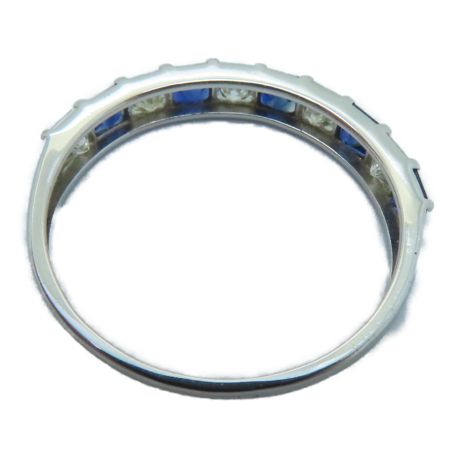 JEWELRY 【激減優惠】18K白金Sapphire Ring 0.50ct藍寶石/0.50ct鑽石戒指US#6