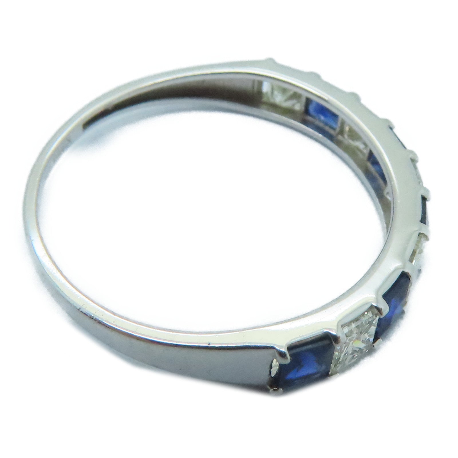 JEWELRY 【激減優惠】18K白金Sapphire Ring 0.50ct藍寶石/0.50ct鑽石戒指US#6