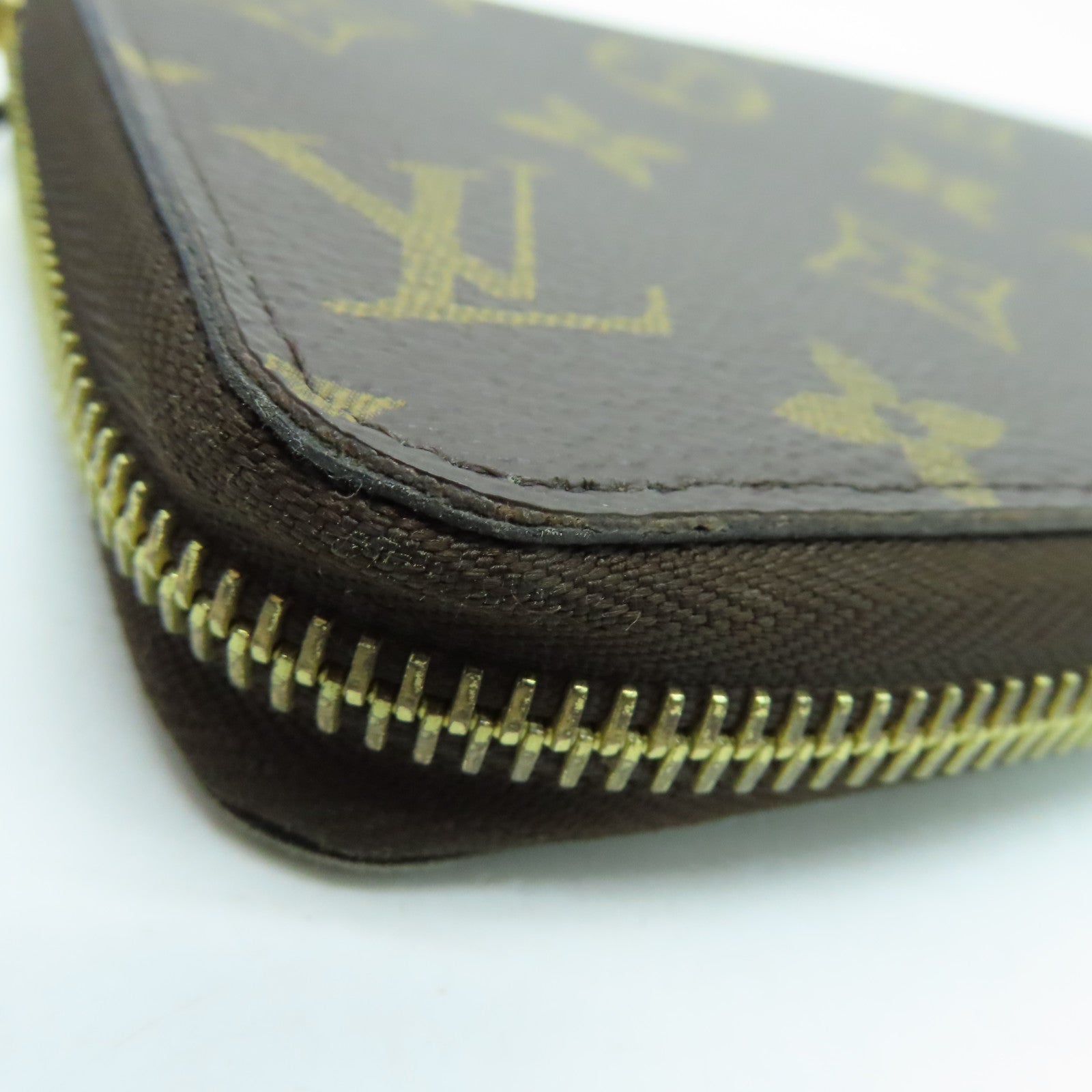 LOUIS VUITTON Monogram Zippy Wallet金扣長錢包啡色
