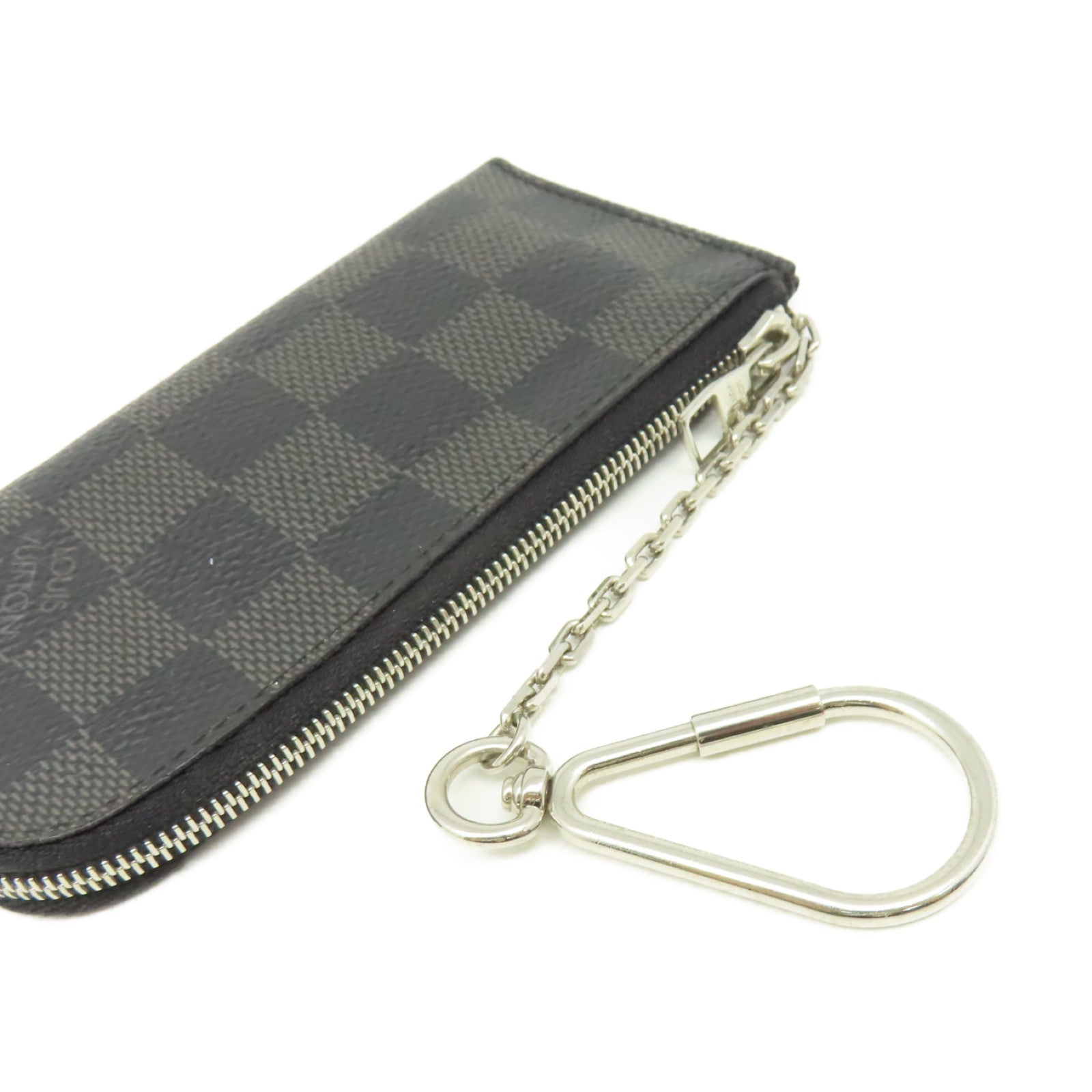 LOUIS VUITTON Damier 4 Key Holder鎖匙套黑色