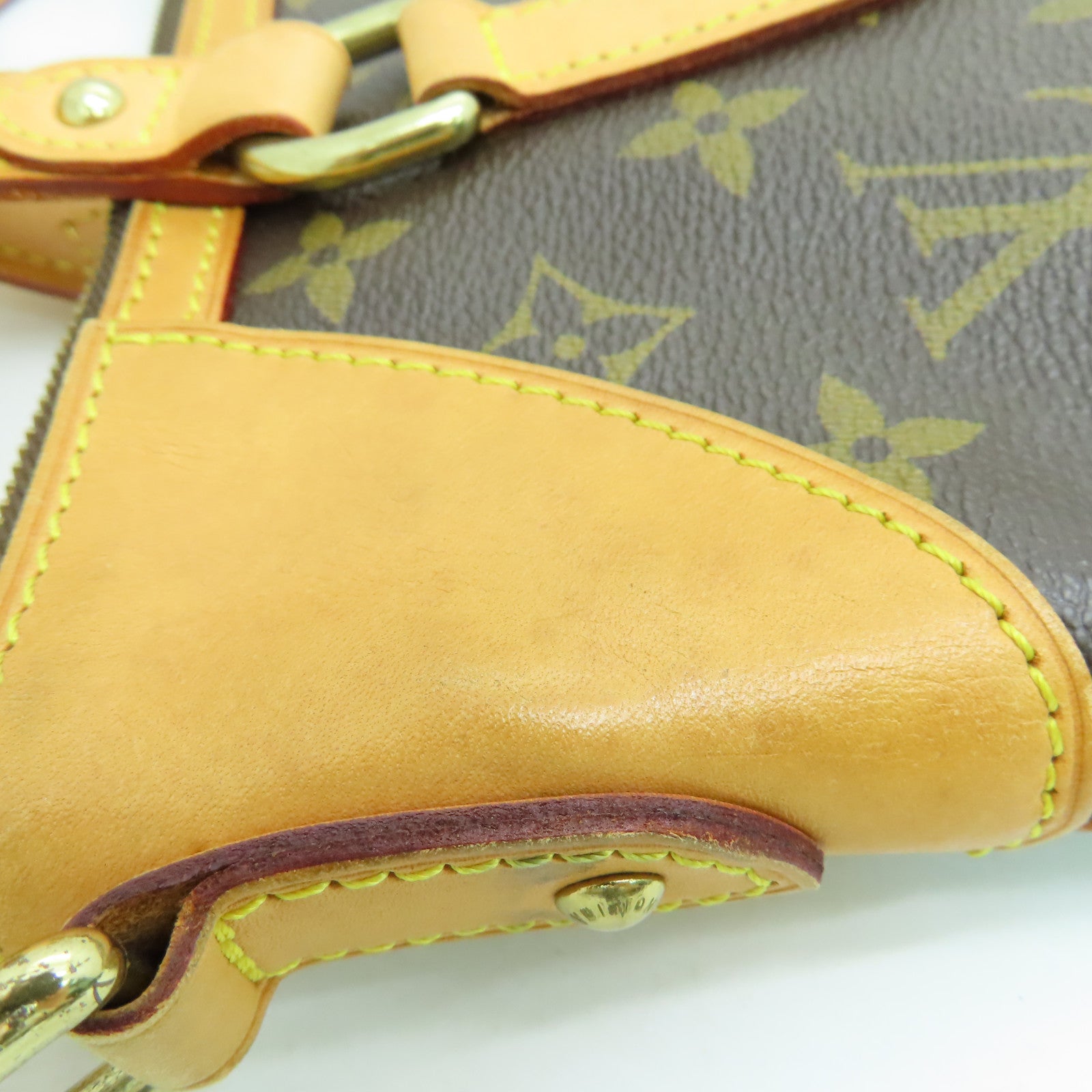 LOUIS VUITTON Monogram Odeon GM 2 way Shoulder金扣手挽肩背两用袋啡色