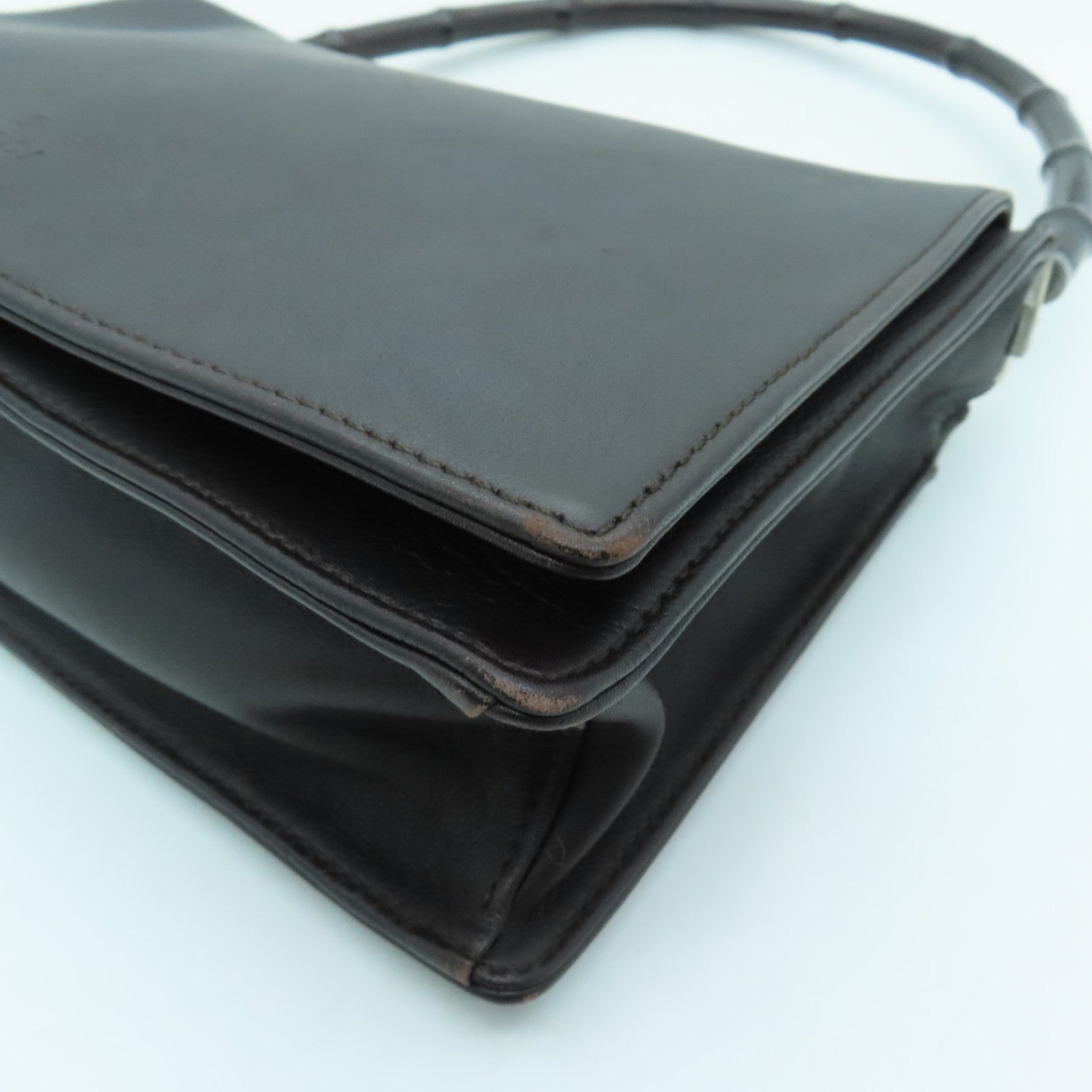 GUCCI cowhide leather Shoulder Bag black