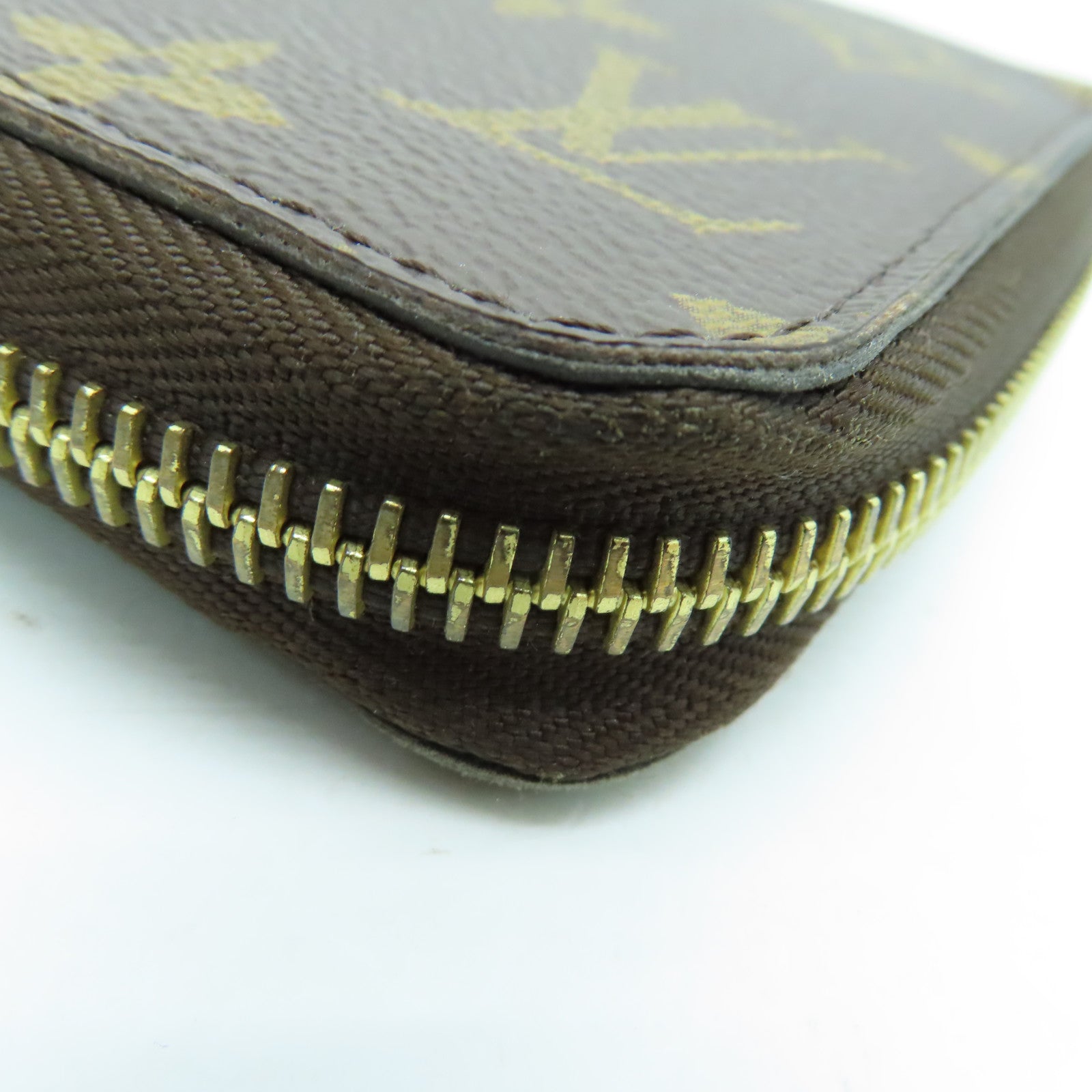 LOUIS VUITTON Monogram Zippy Wallet金扣長錢包啡色