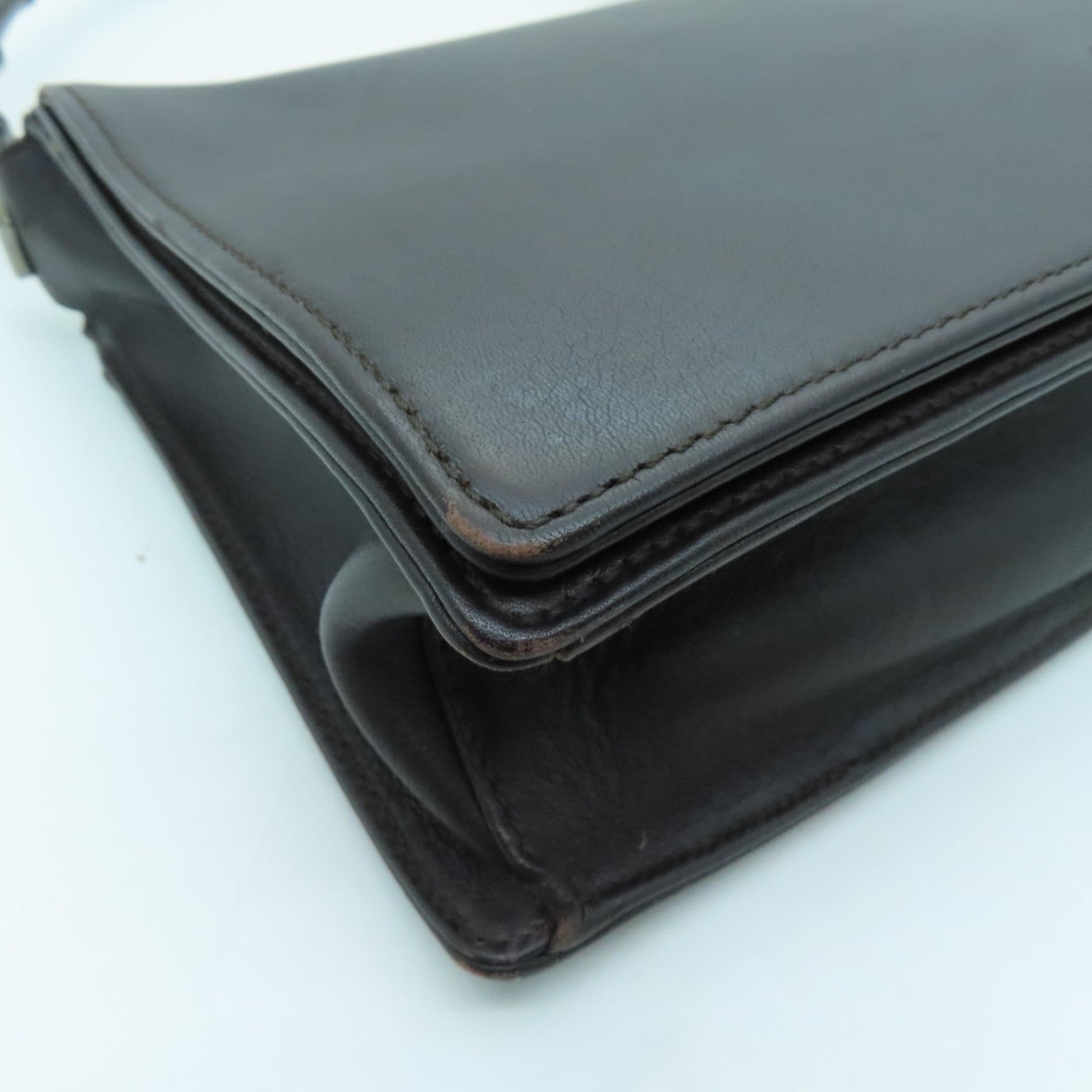GUCCI cowhide leather Shoulder Bag black
