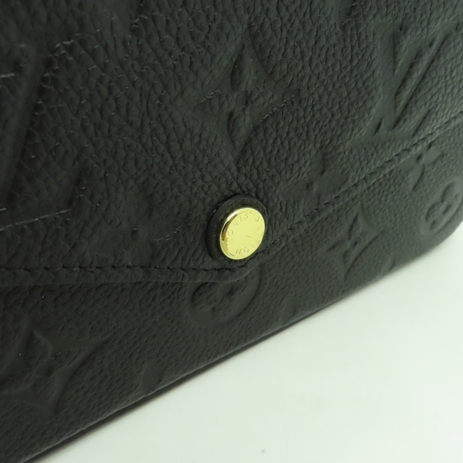 LOUIS VUITTON Monogram Empreinte Felicie Pochette金扣鏈帶肩背袋黑色