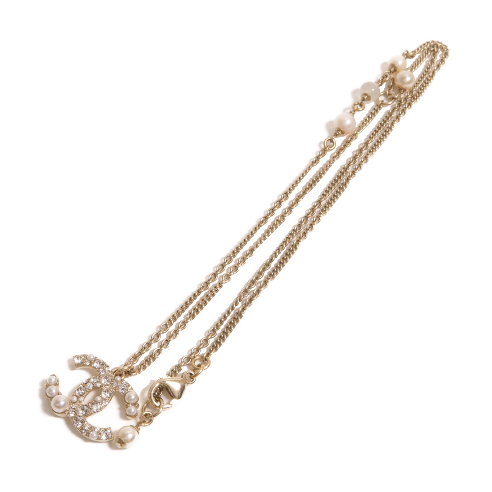 CHANEL PVC/金屬Necklace項鏈金色