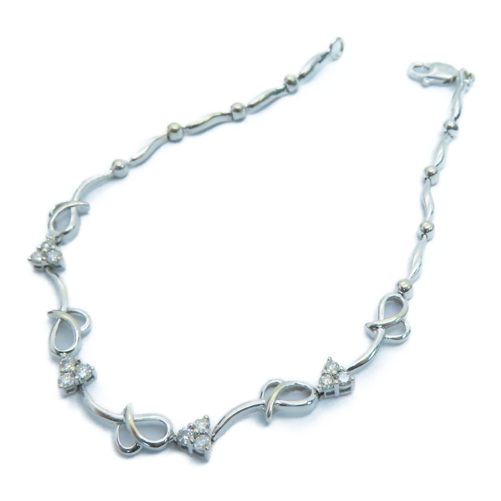 JEWELRY 18K白金Diamond Bracelet钻石手链