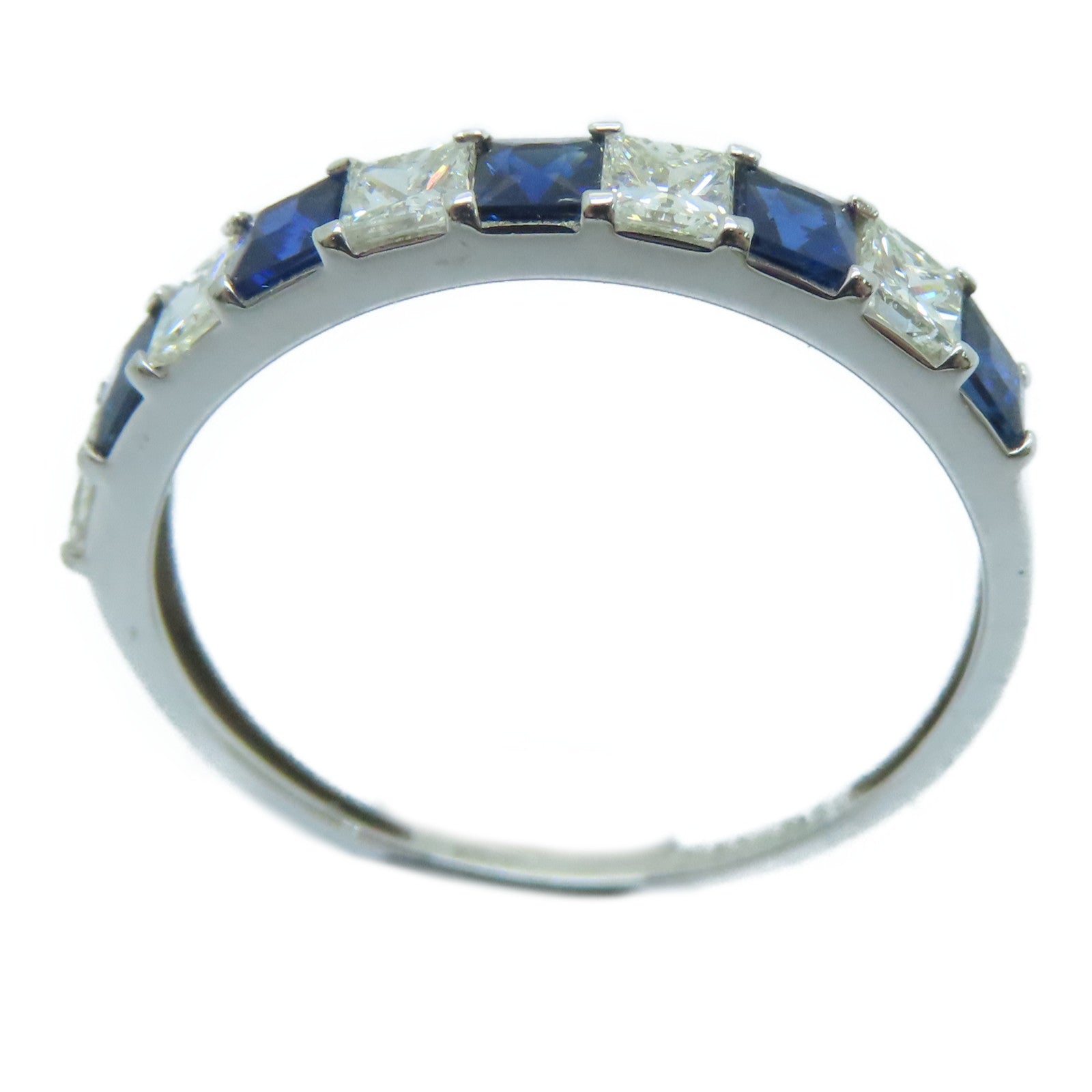 JEWELRY 【激減優惠】18K白金Sapphire Ring 0.50ct藍寶石/0.50ct鑽石戒指US#6