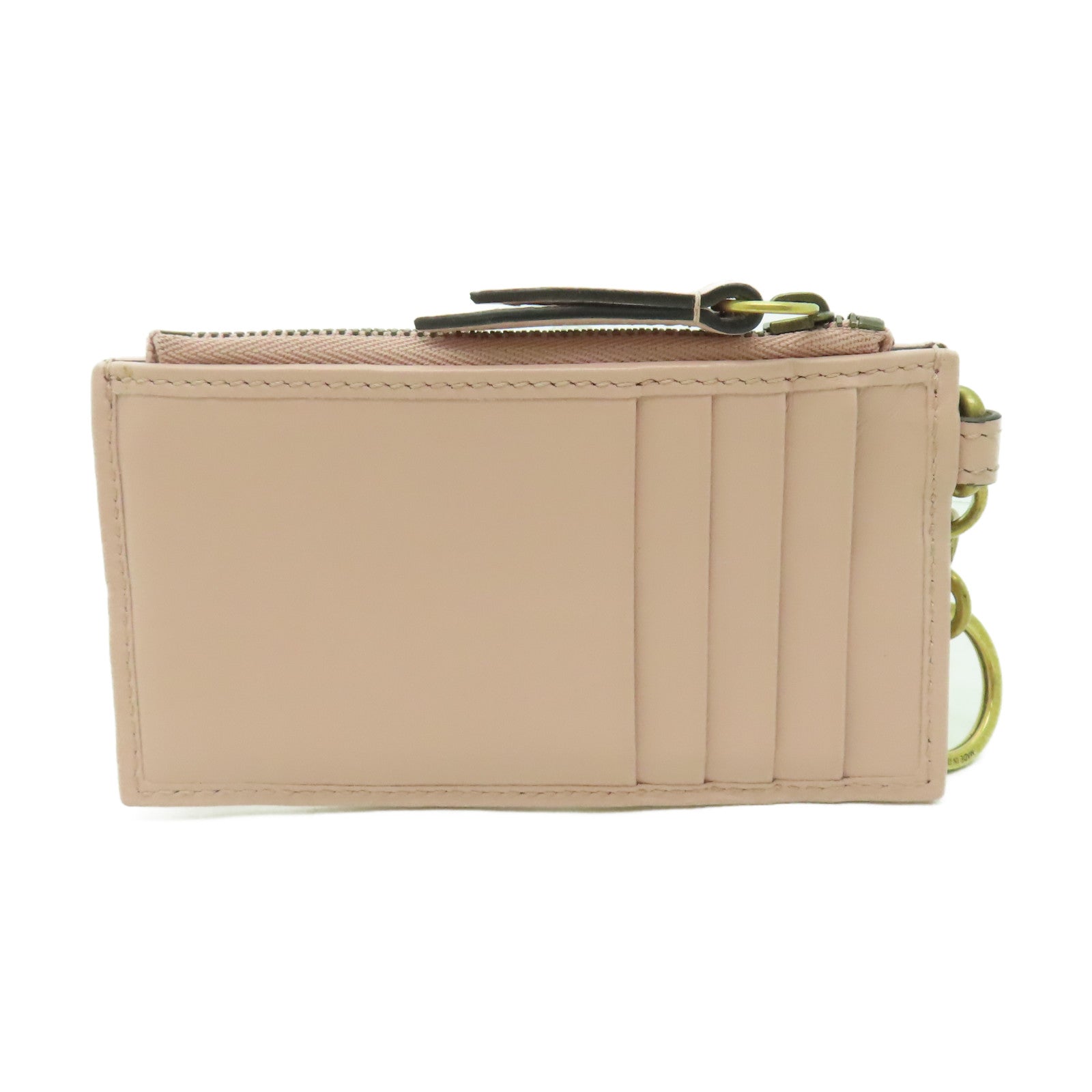 GUCCI 牛皮皮革Card Case金扣卡片套粉紅色
