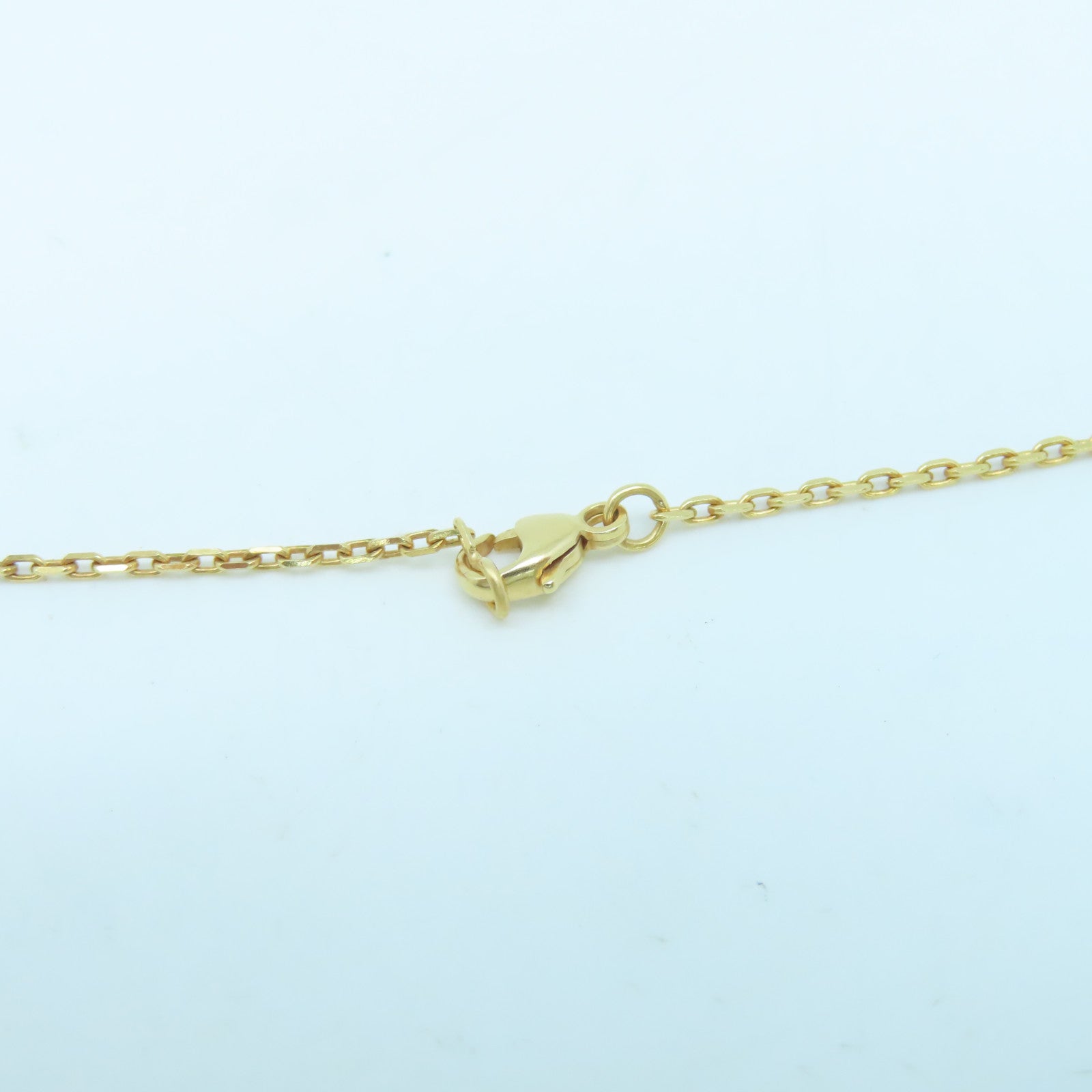 HERMES Metal/Swift Leather O'Maillon Necklace Gold/Brown