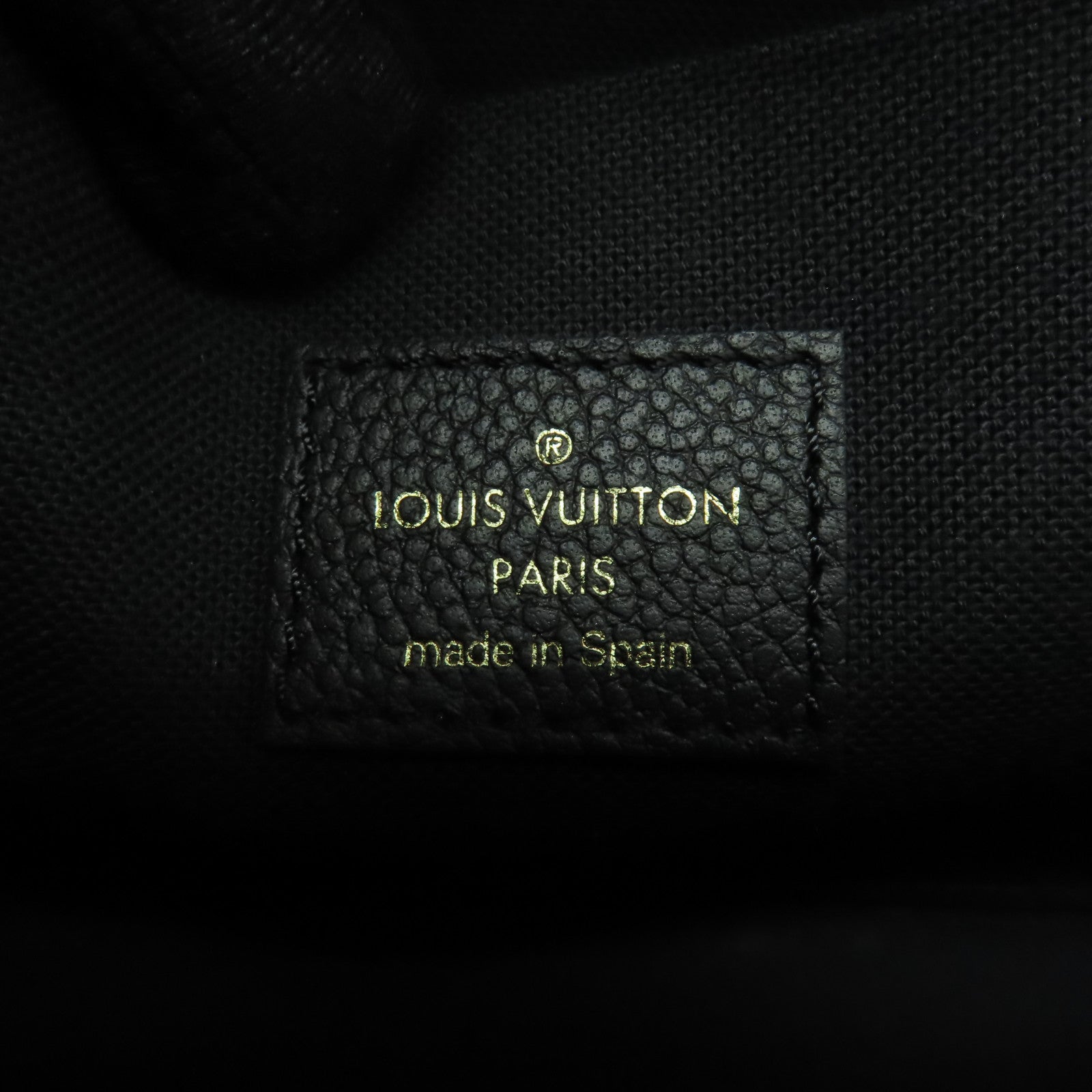 LOUIS VUITTON Monogram Empreinte Felicie Pochette金扣鏈帶肩背袋黑色