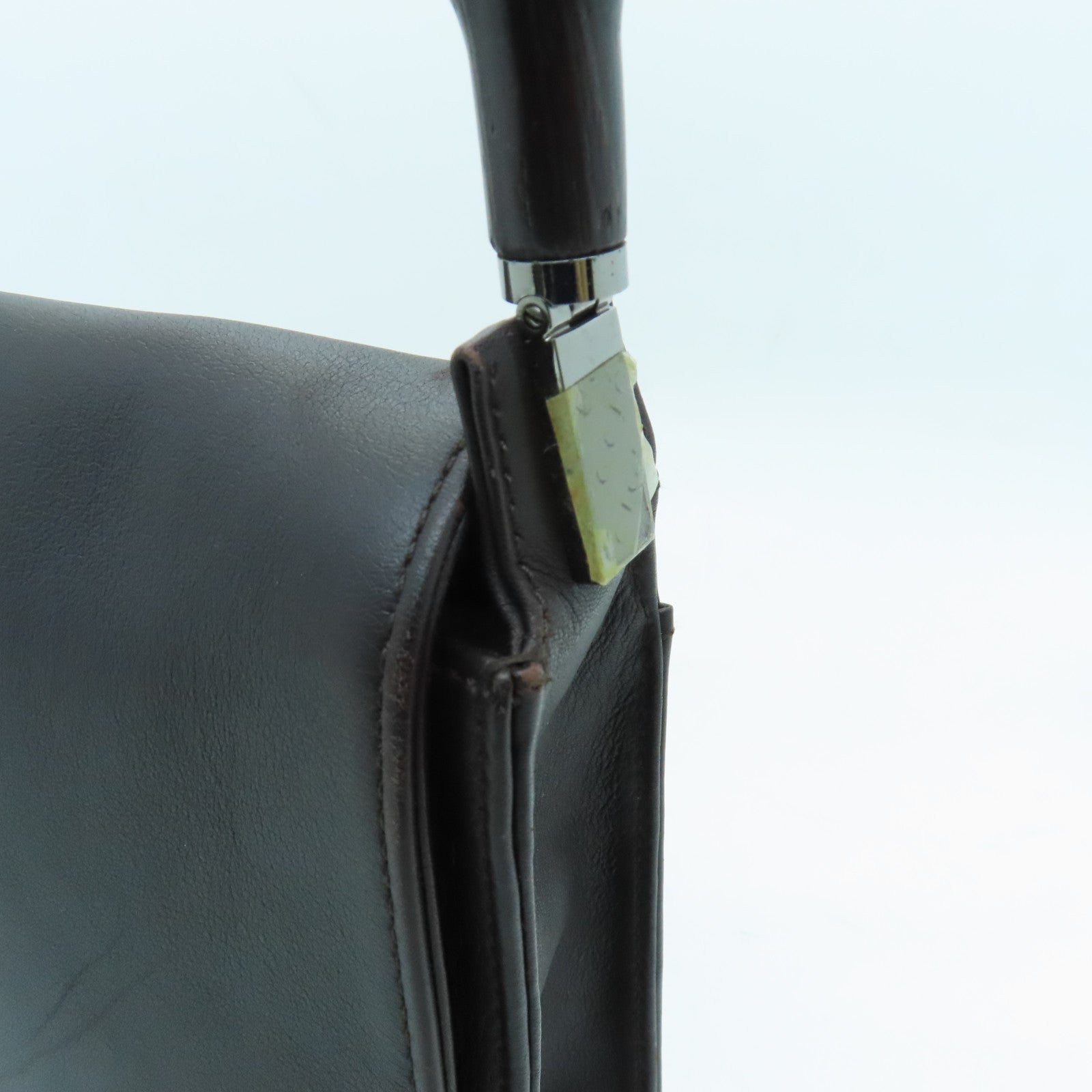 GUCCI cowhide leather Shoulder Bag black