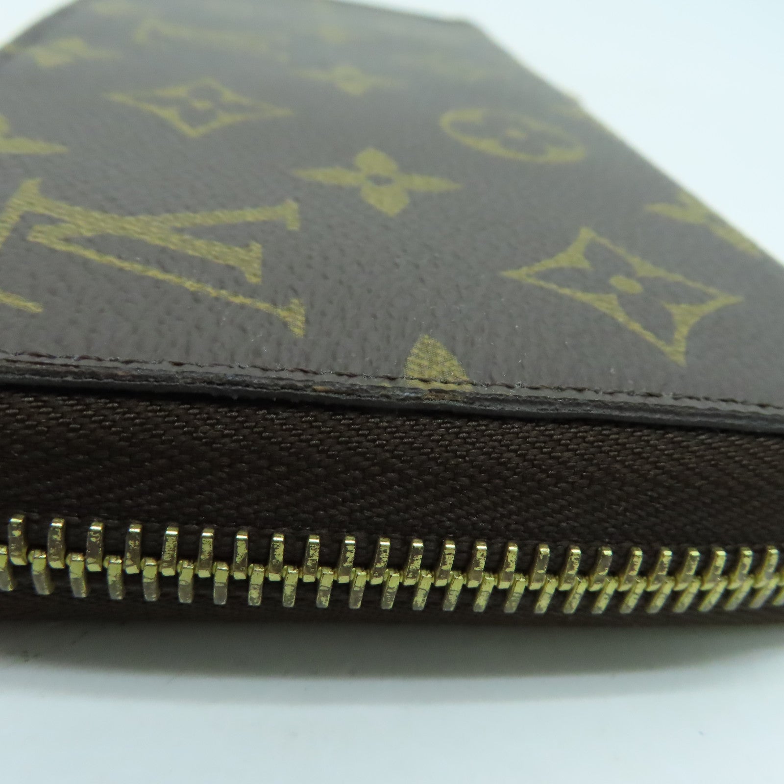 LOUIS VUITTON Monogram Zippy Wallet金扣長錢包啡色
