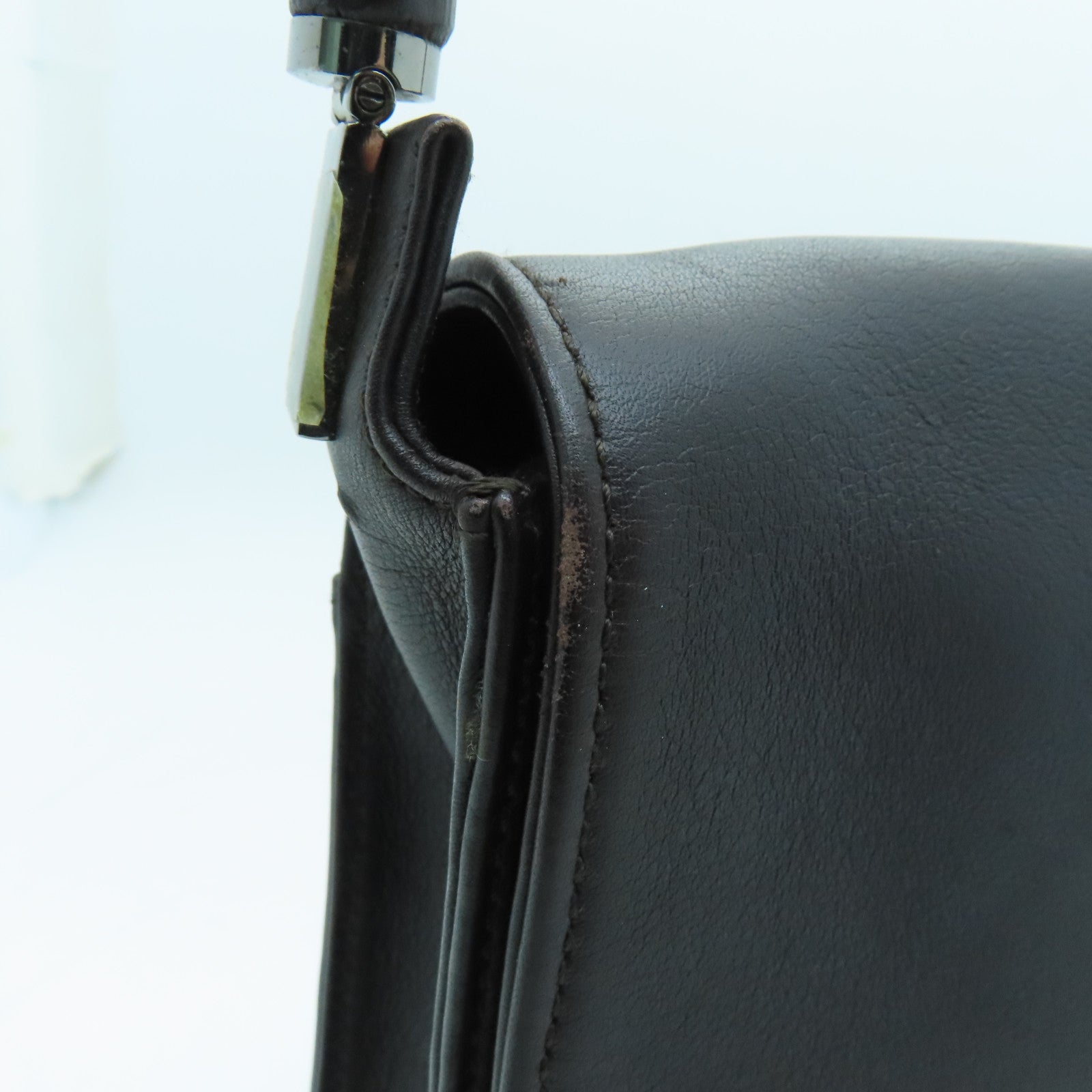 GUCCI cowhide leather Shoulder Bag black