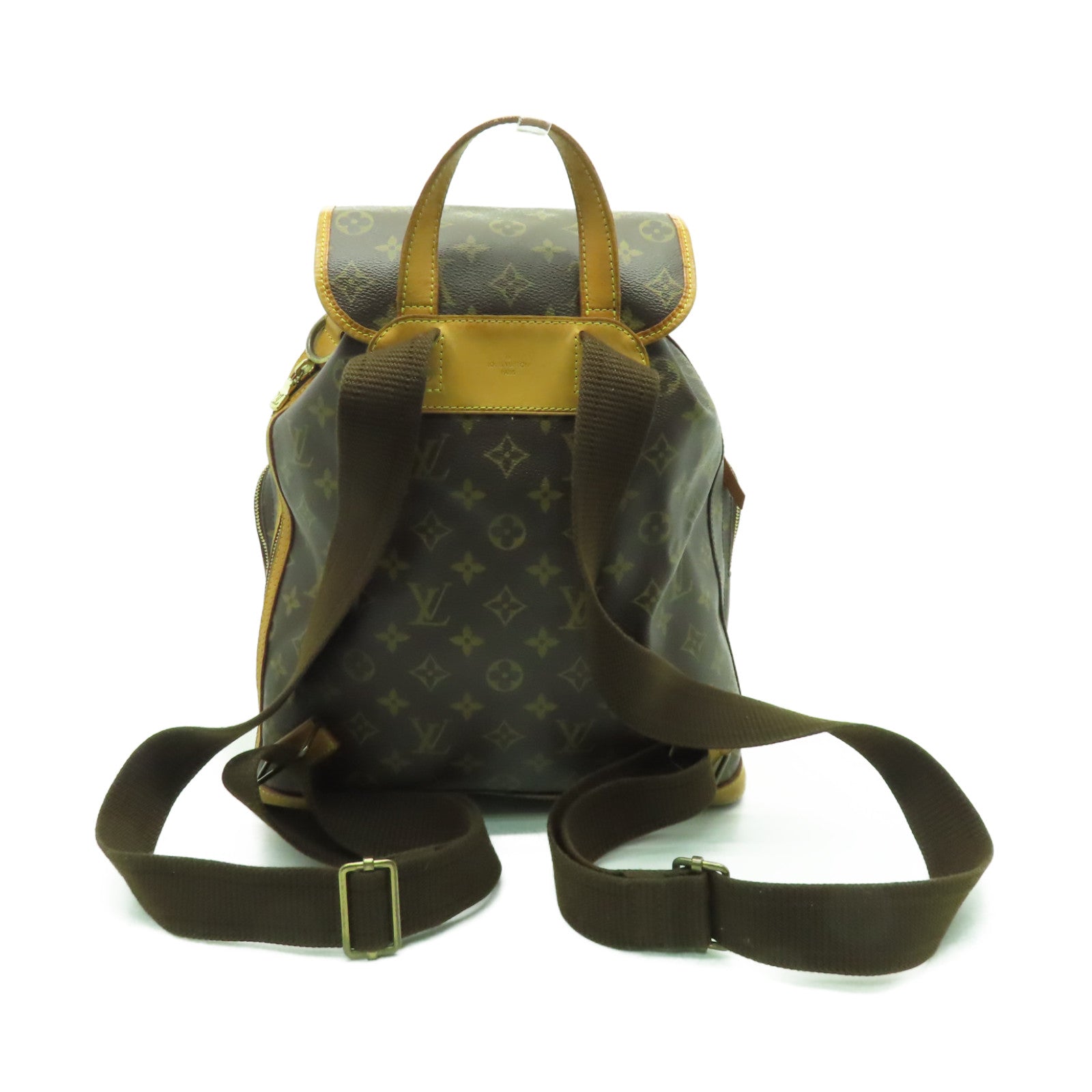 LOUIS VUITTON Monogram Bosphore金扣背包棕色