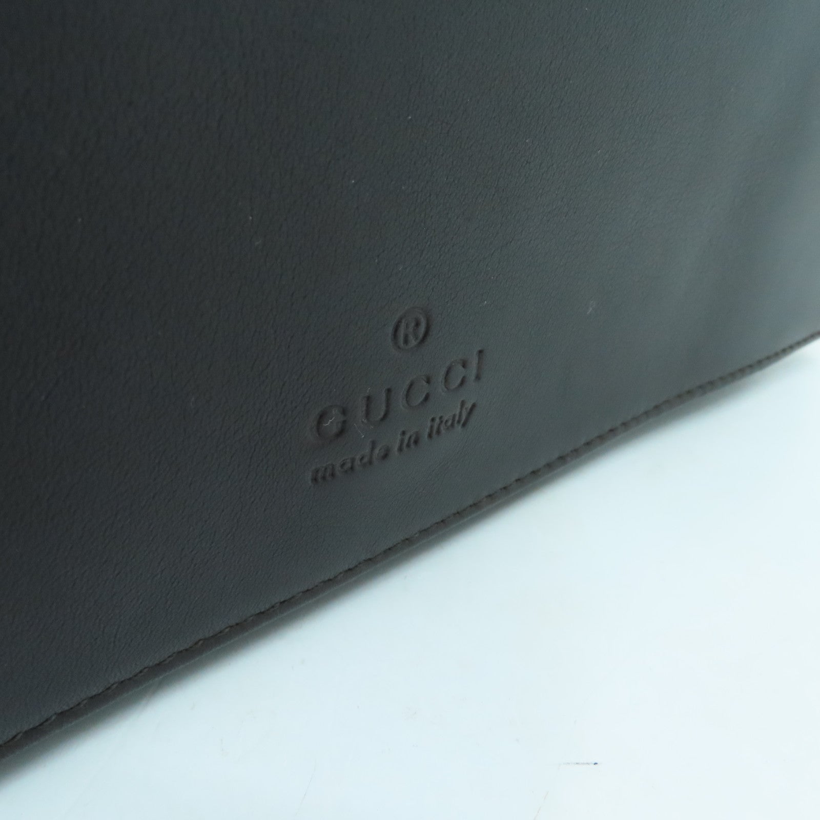 GUCCI cowhide leather Shoulder Bag black