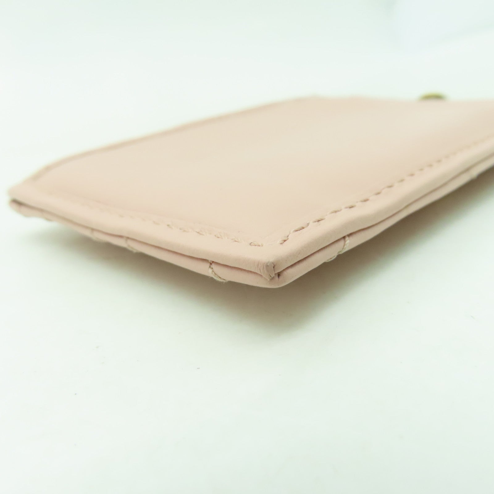 GUCCI 牛皮皮革Card Case金扣卡片套粉紅色