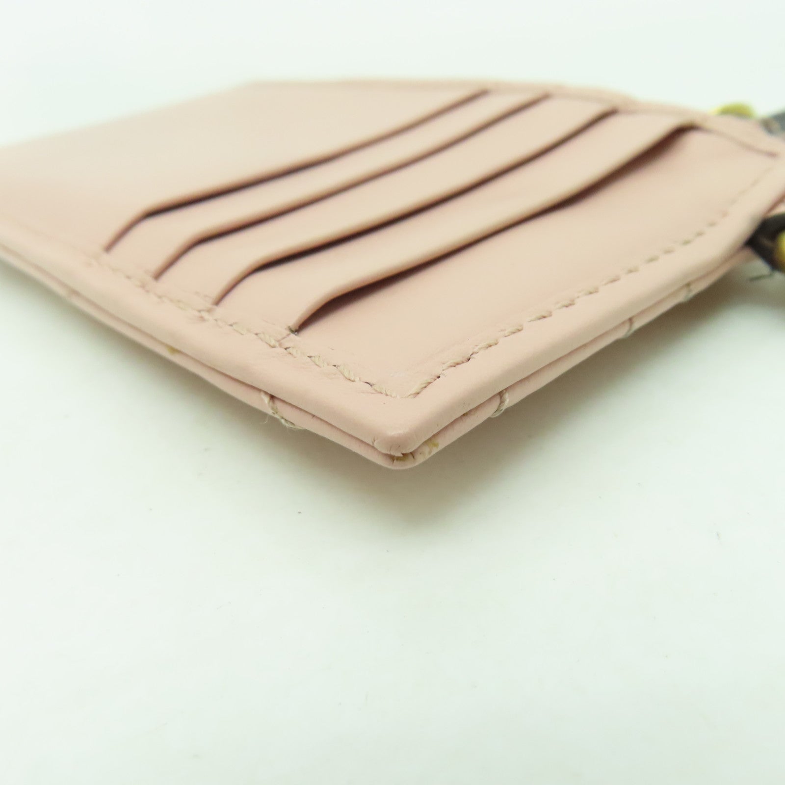 GUCCI 牛皮皮革Card Case金扣卡片套粉紅色