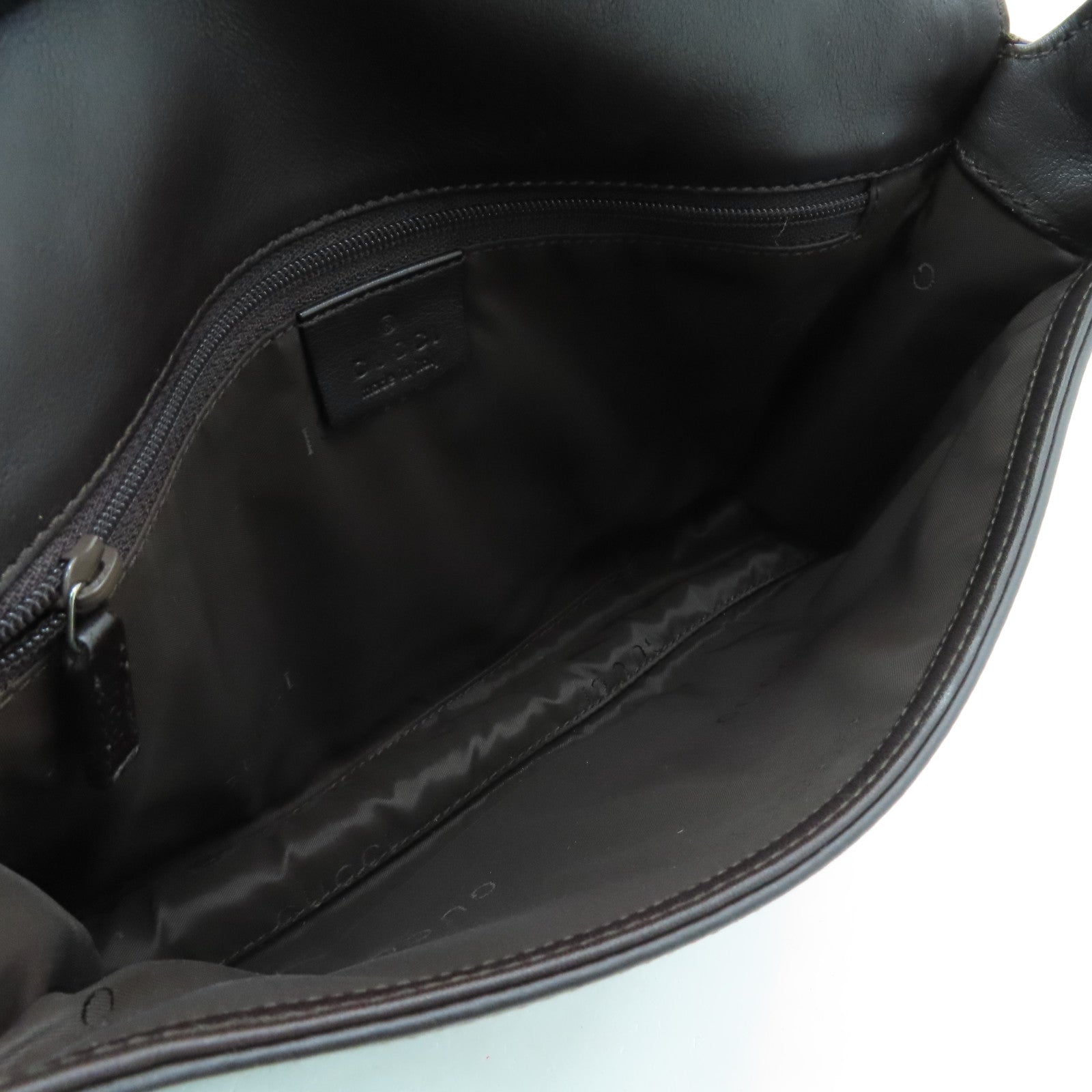GUCCI cowhide leather Shoulder Bag black