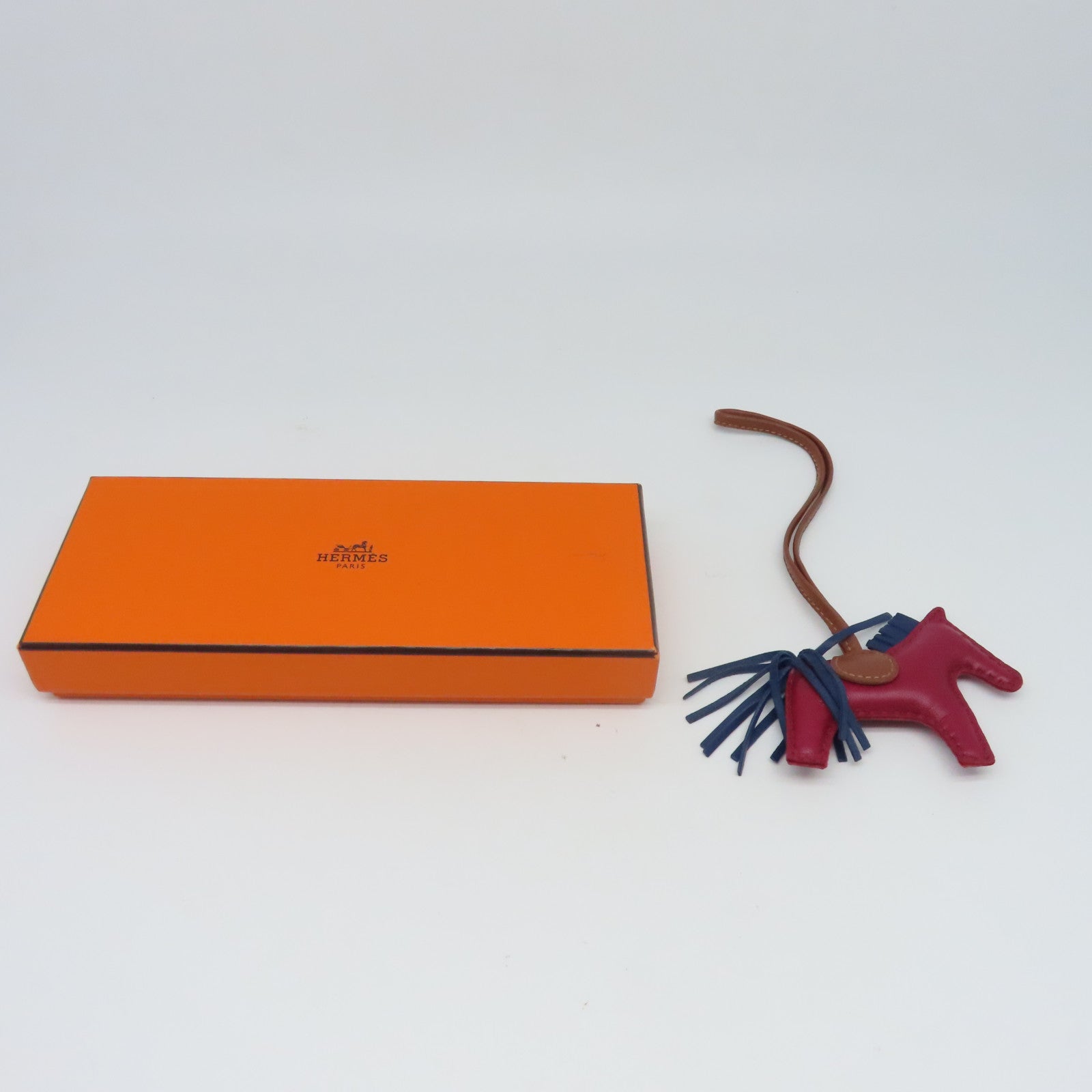 HERMES 【激減優惠】Swift皮革Rodeo Charm掛飾紅寶石色/藍色/棕色