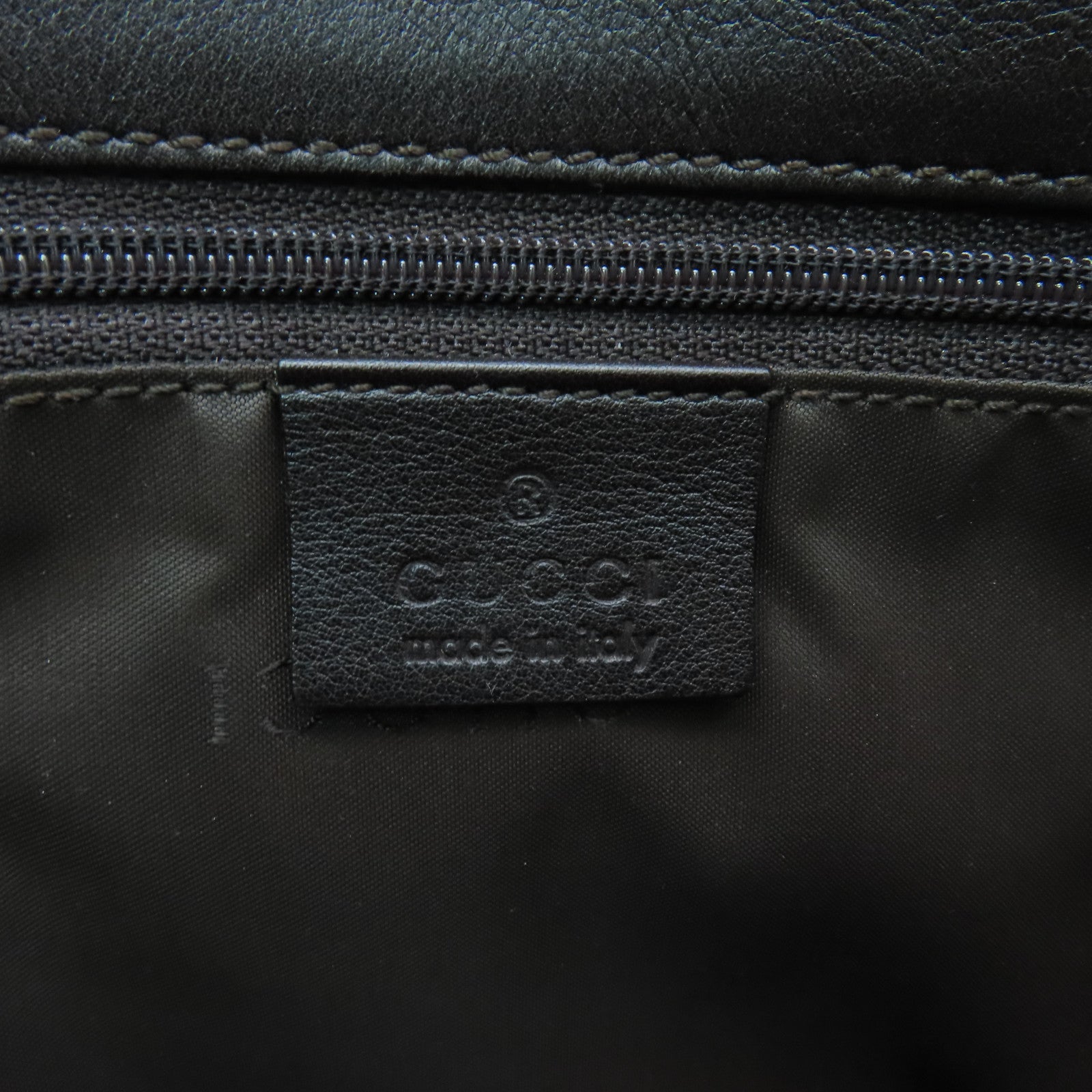 GUCCI cowhide leather Shoulder Bag black