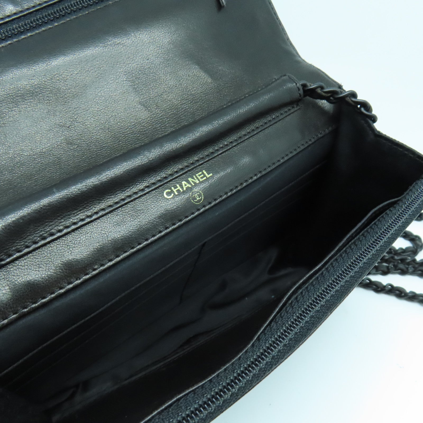 CHANEL 尼龍New Travel Line Woc黑扣鏈帶肩背袋黑色