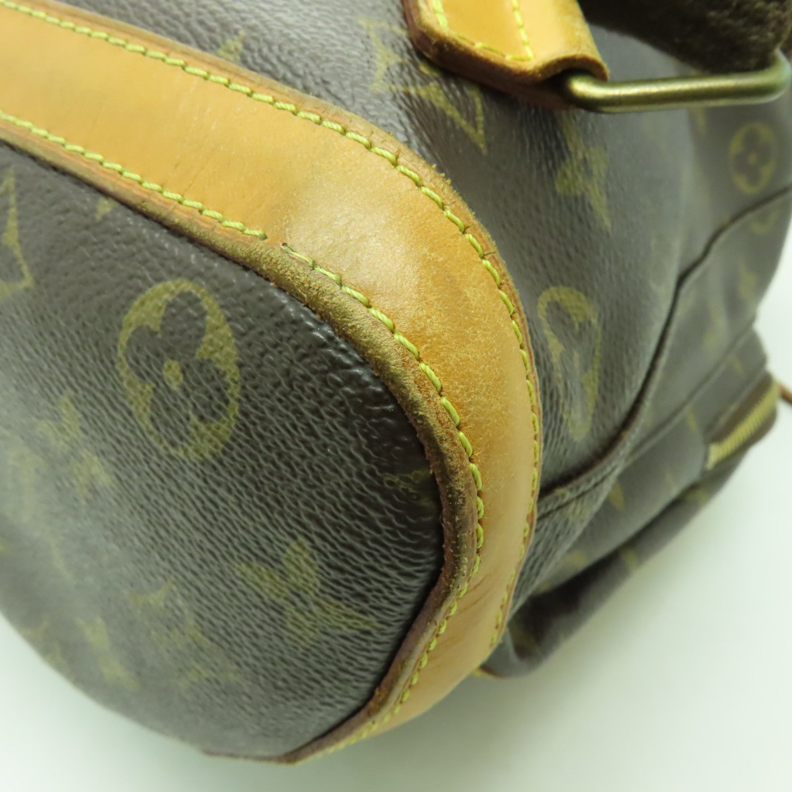 LOUIS VUITTON Monogram Bosphore金扣背包棕色