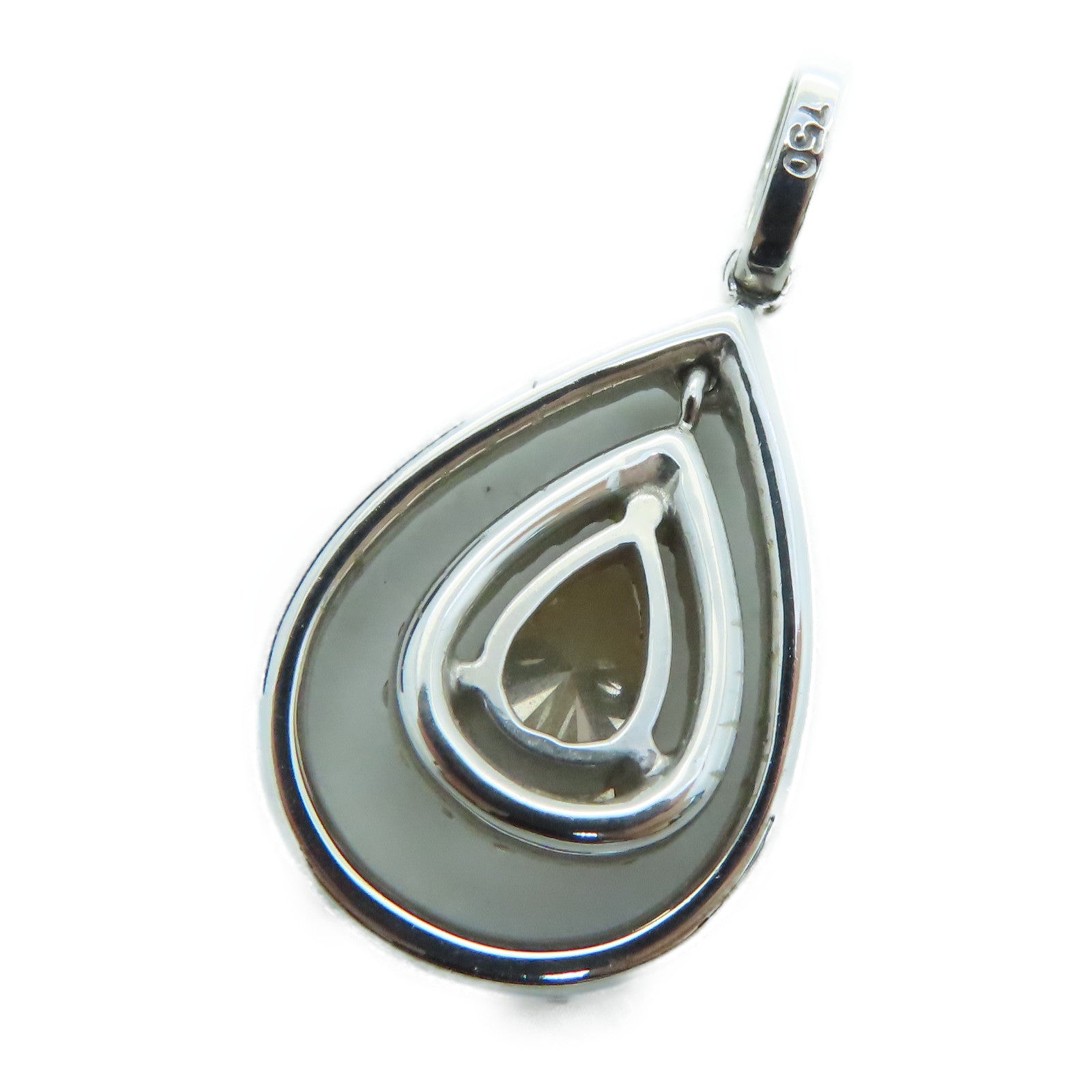 JEWELRY 18K白金Diamond Pendant钻石吊坠2.9g