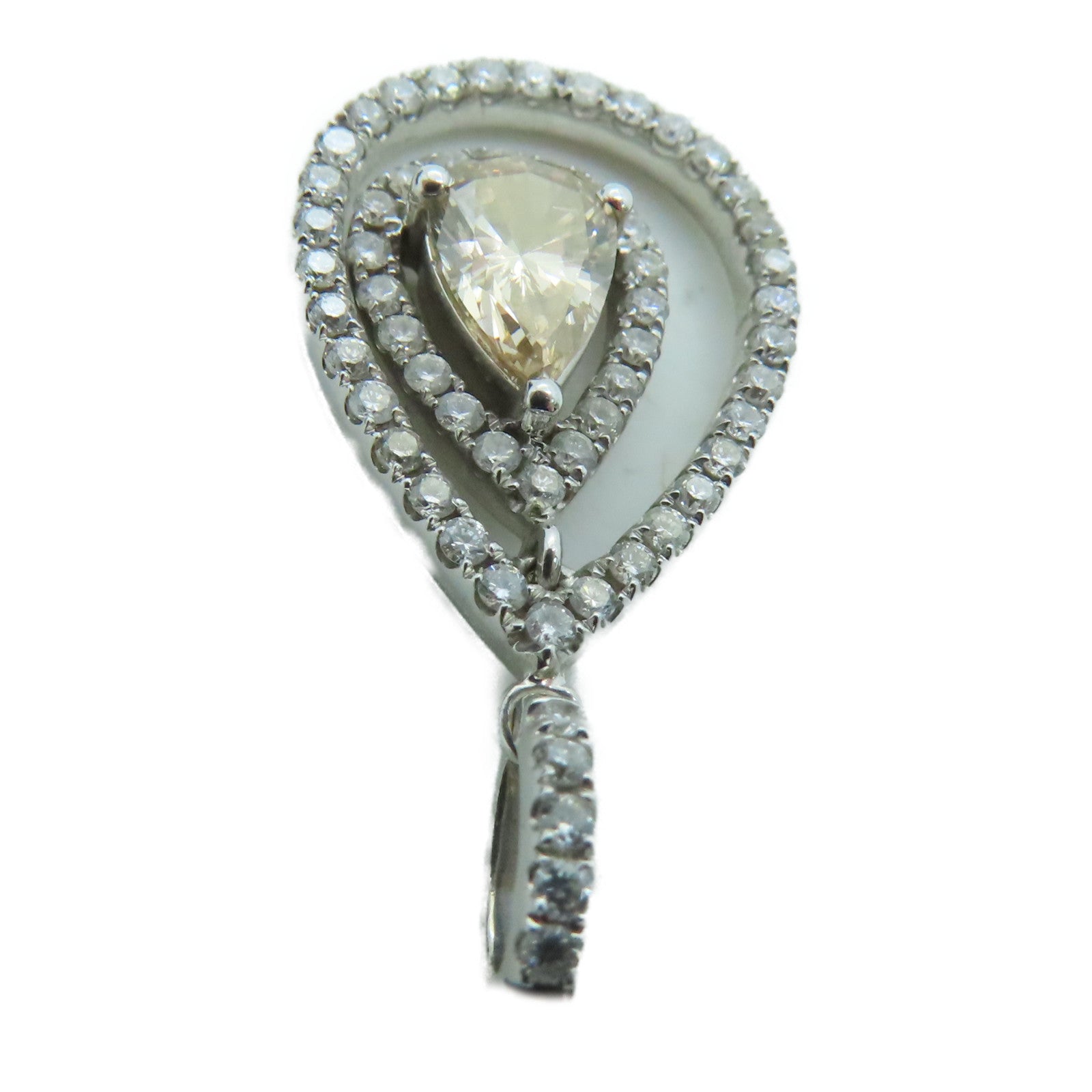 JEWELRY 18K白金Diamond Pendant钻石吊坠2.9g