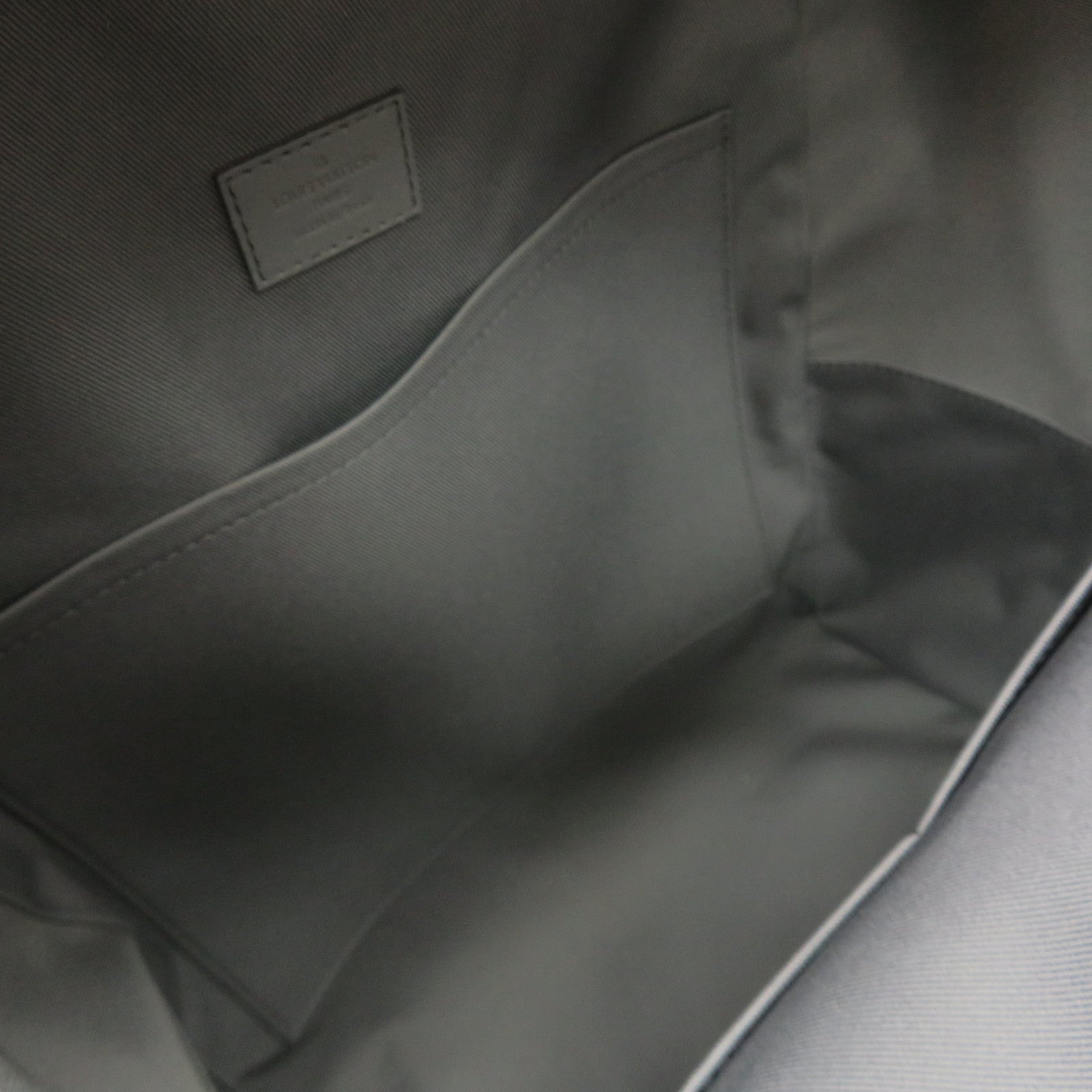 LOUIS VUITTON Aerogram Takeoff Backpack back white gray