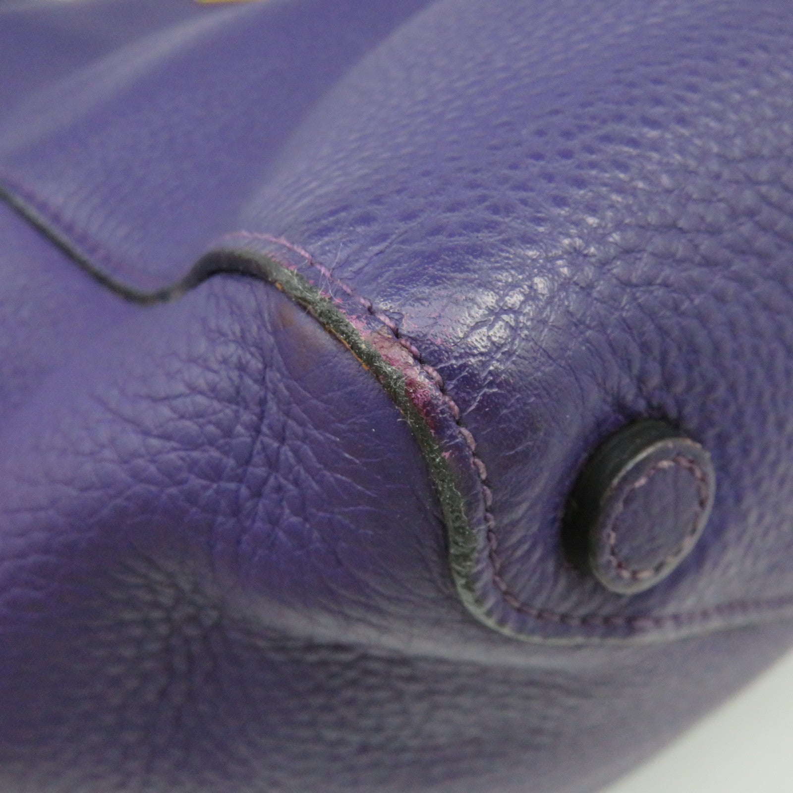 PRADA 牛皮皮革Shoulder Bag肩背袋紫色