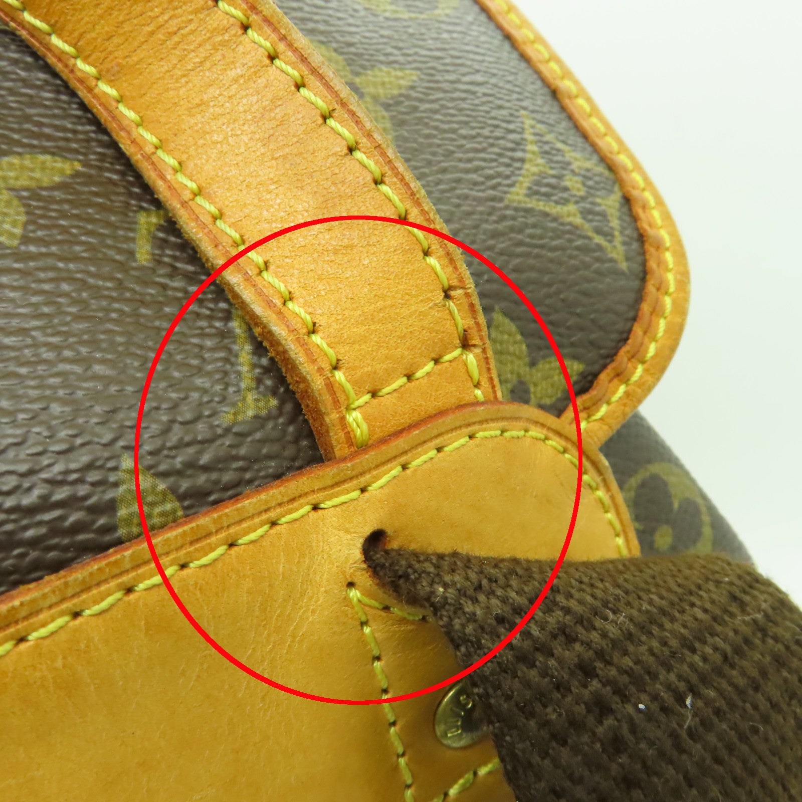 LOUIS VUITTON Monogram Bosphore金扣背包棕色