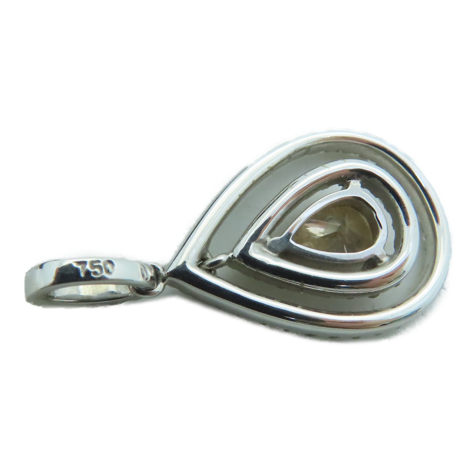JEWELRY 18K白金Diamond Pendant钻石吊坠2.9g
