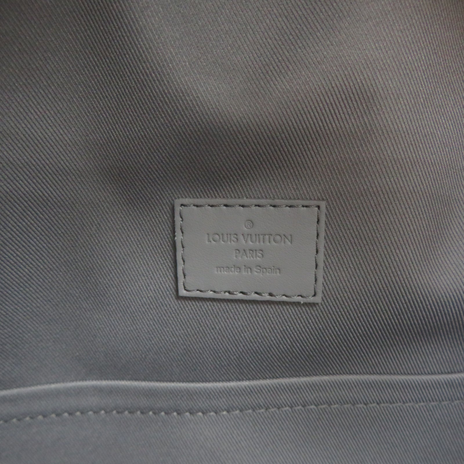 LOUIS VUITTON Aerogram Takeoff Backpack back white gray