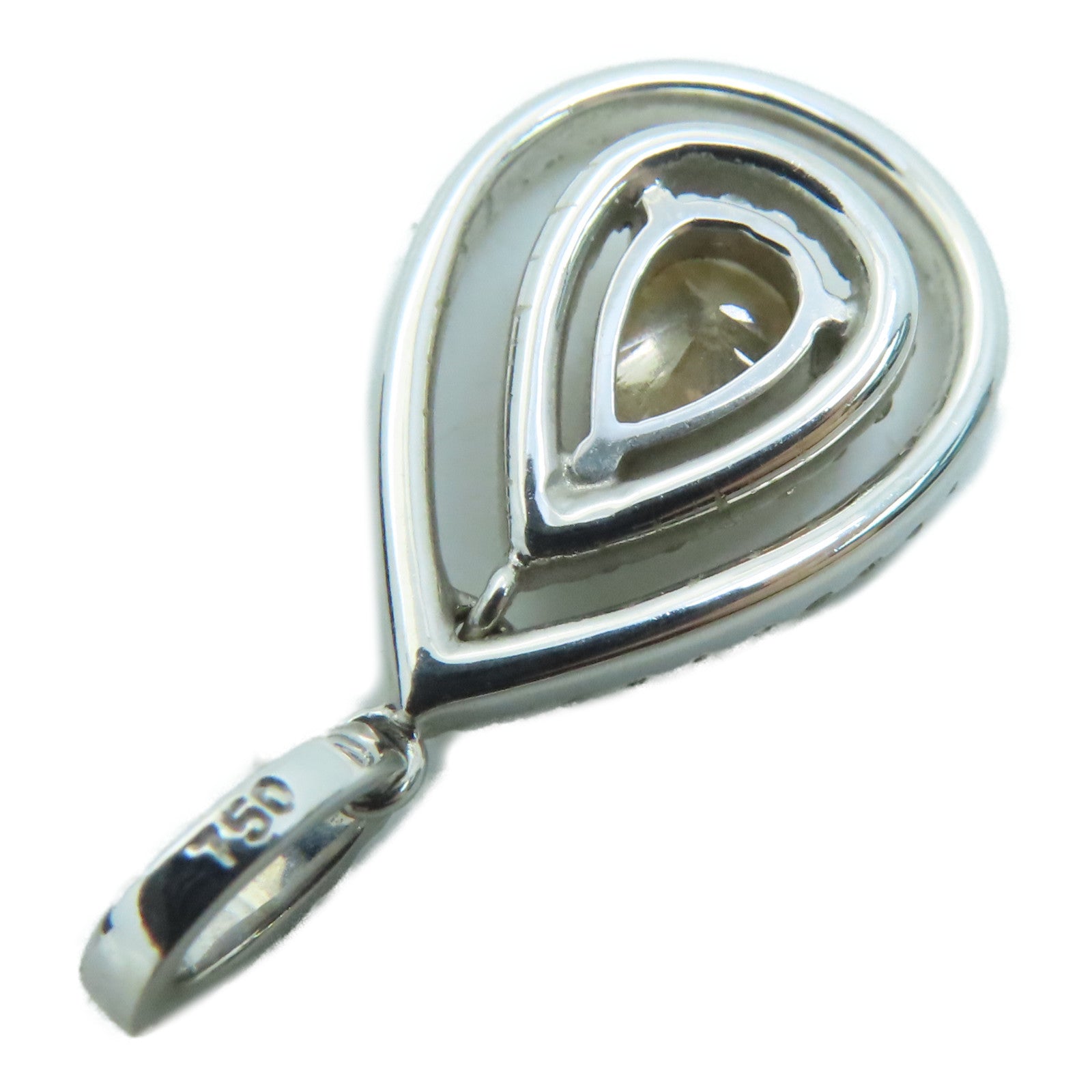 JEWELRY 18K白金Diamond Pendant钻石吊坠2.9g