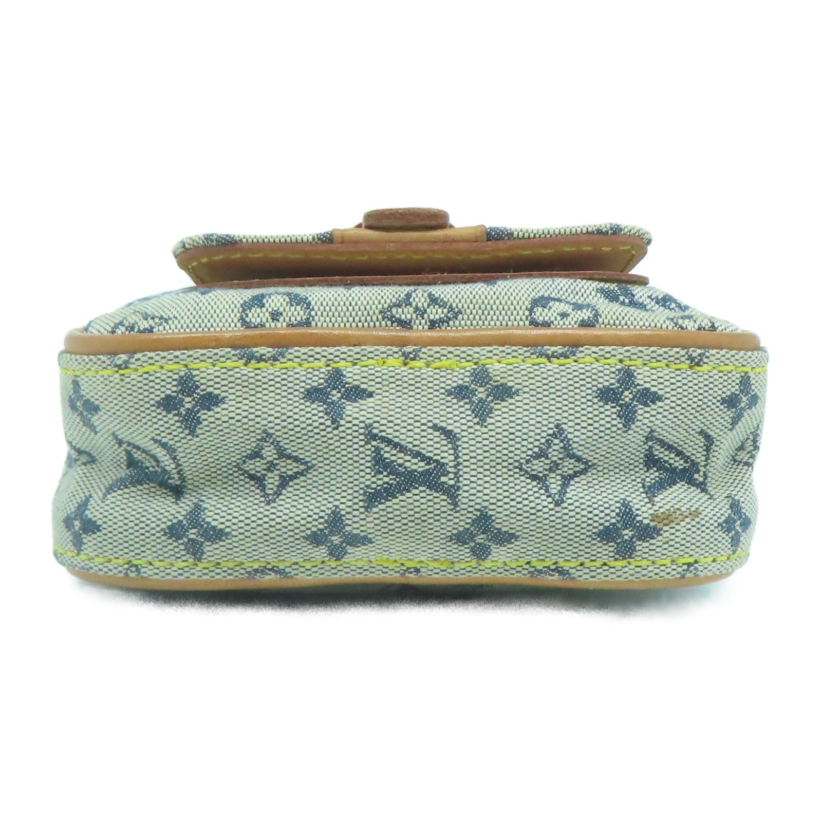 LOUIS VUITTON Monogram Mini Juliet PM金扣肩背袋淺藍色/棕色
