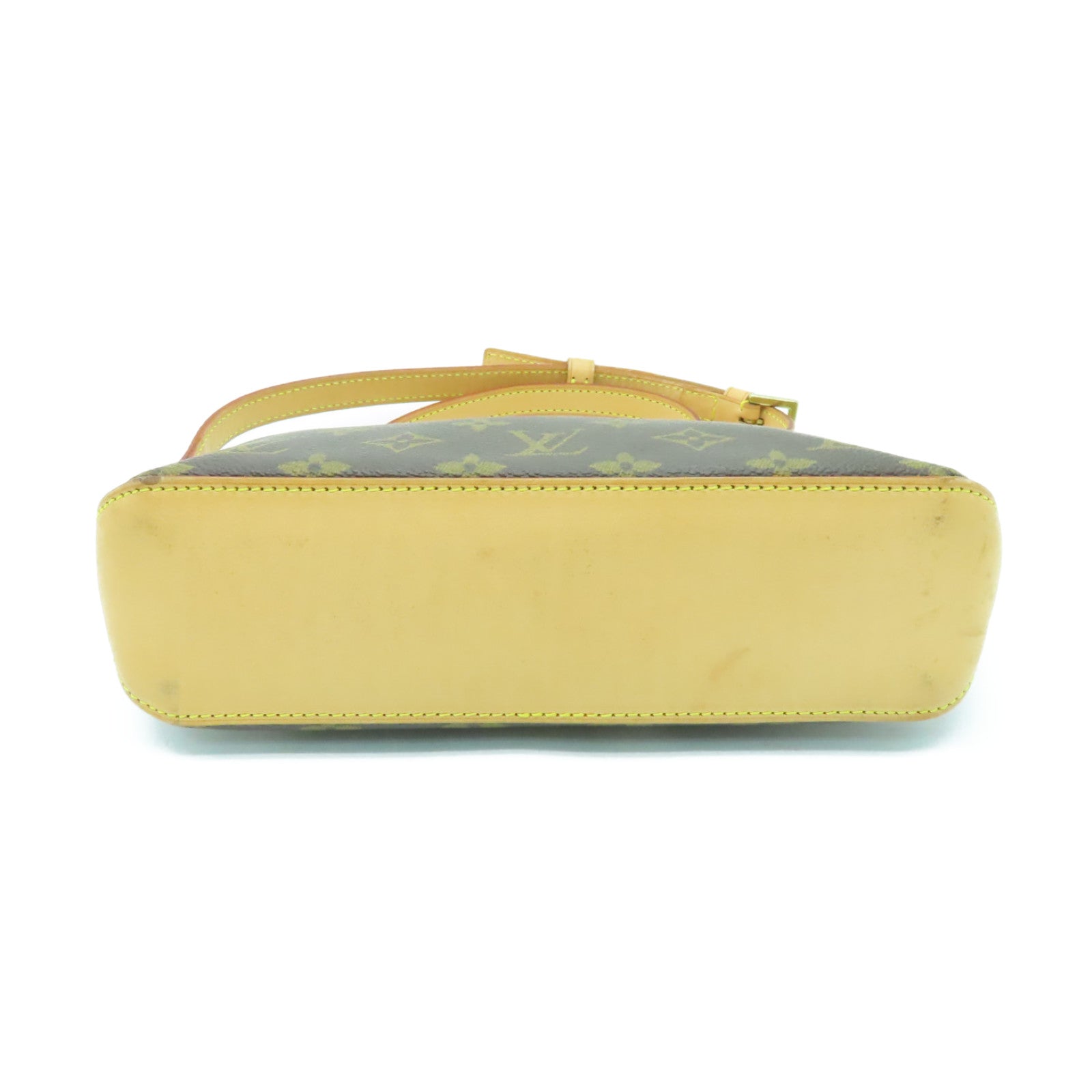 LOUIS VUITTON Monogram Trotteur金扣肩背袋棕色
