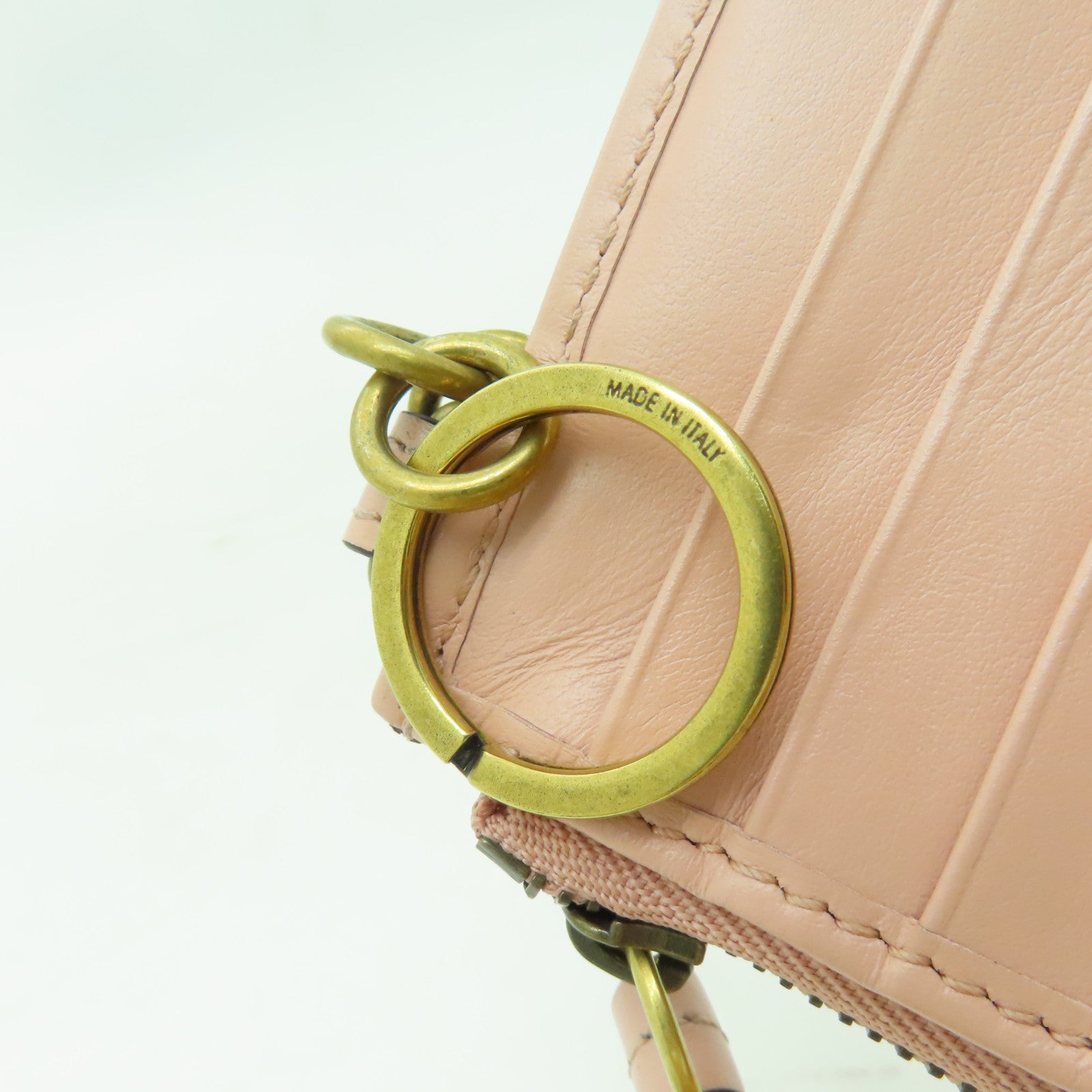 GUCCI 牛皮皮革Card Case金扣卡片套粉紅色