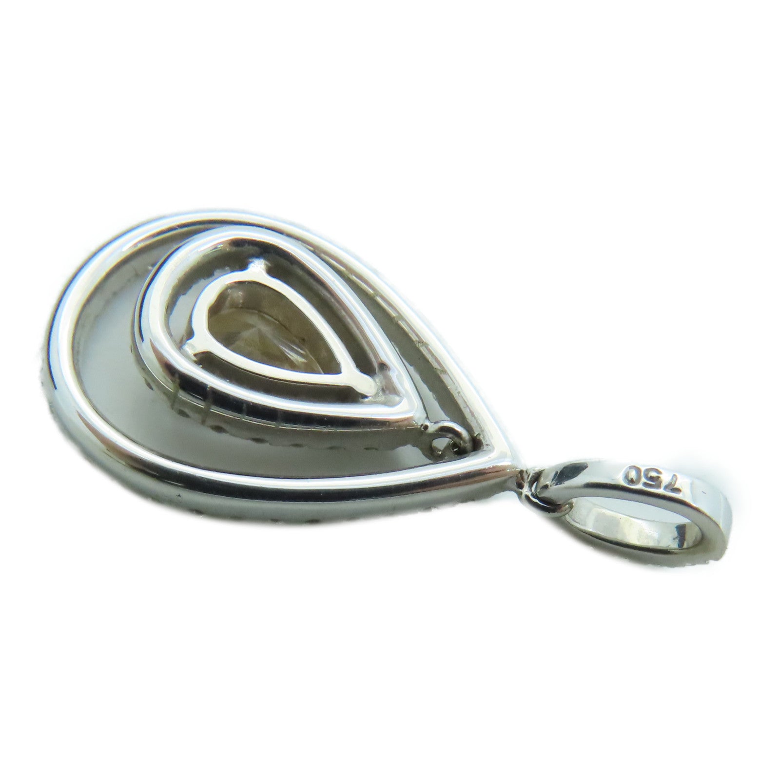 JEWELRY 18K白金Diamond Pendant钻石吊坠2.9g