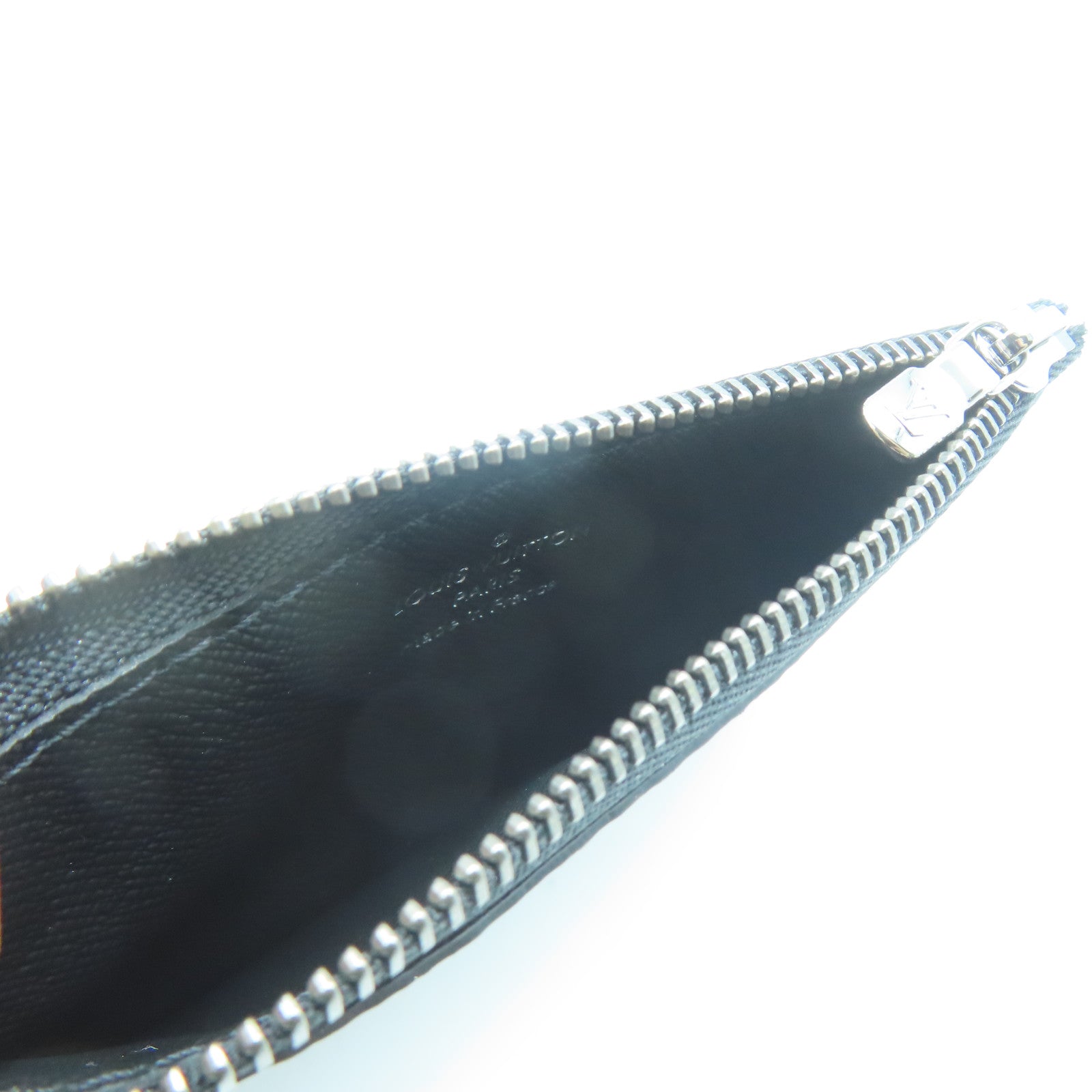 LOUIS VUITTON Monogram Eclipse Gaston銀扣肩背袋灰色