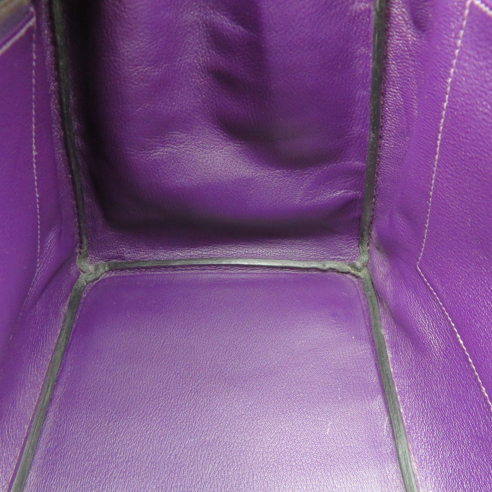 HERMES 【Sharp Discount】Croco Porosus Mat Birkin 35 Silver Buckle Hand Bag Purple/Amethyste/9G