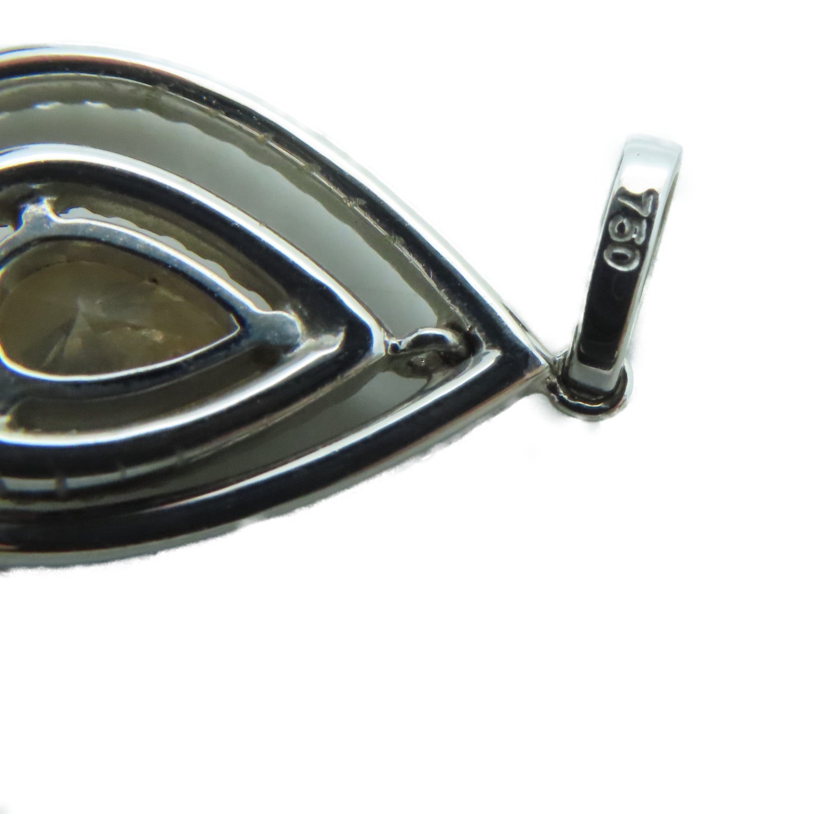 JEWELRY 18K白金Diamond Pendant钻石吊坠2.9g