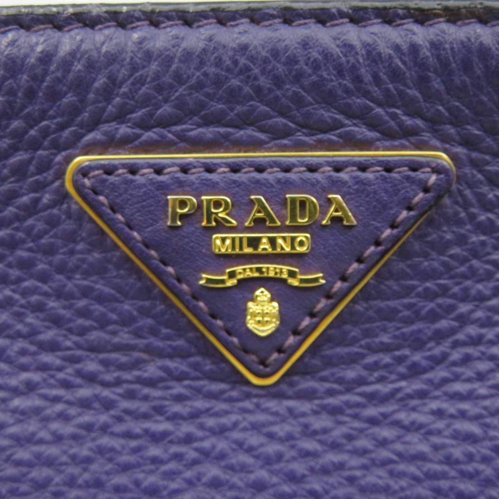 PRADA 牛皮皮革Shoulder Bag肩背袋紫色