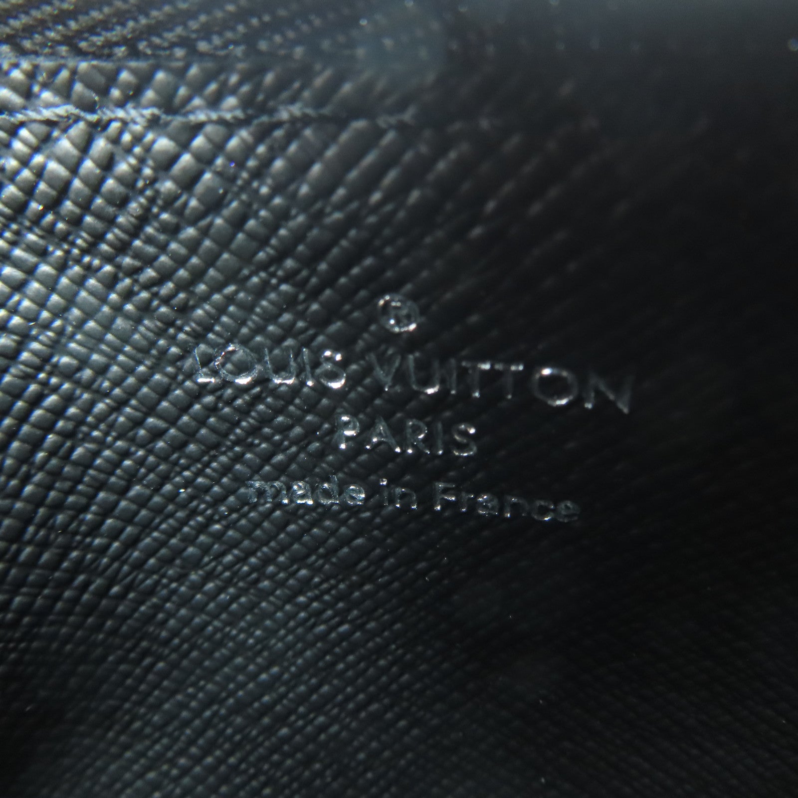 LOUIS VUITTON Monogram Eclipse Gaston銀扣肩背袋灰色