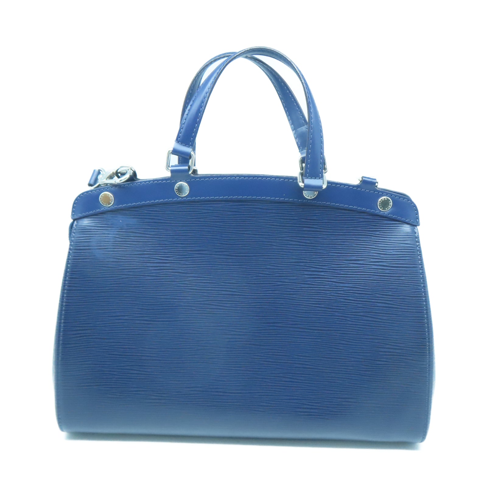 LOUIS VUITTON 【激減優惠】Epi皮革Brea MM銀扣手挽肩背兩用袋藍色