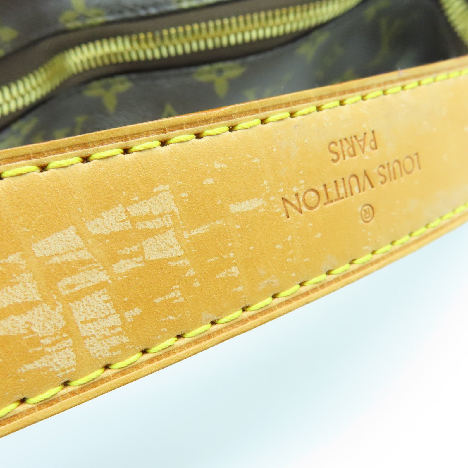 LOUIS VUITTON Monogram Sully MM Gold Buckle Shoulder Bag Brown