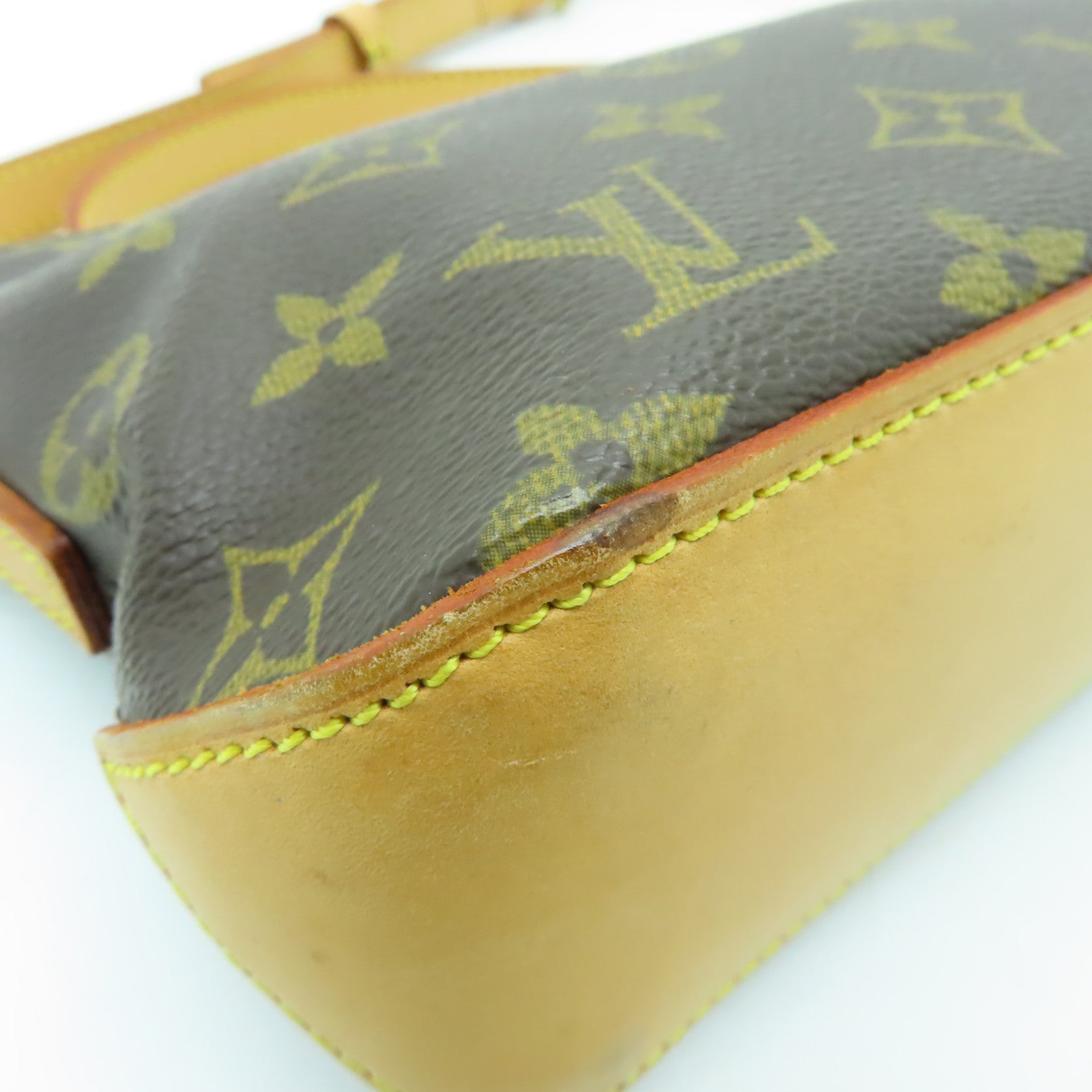 LOUIS VUITTON Monogram Trotteur金扣肩背袋棕色